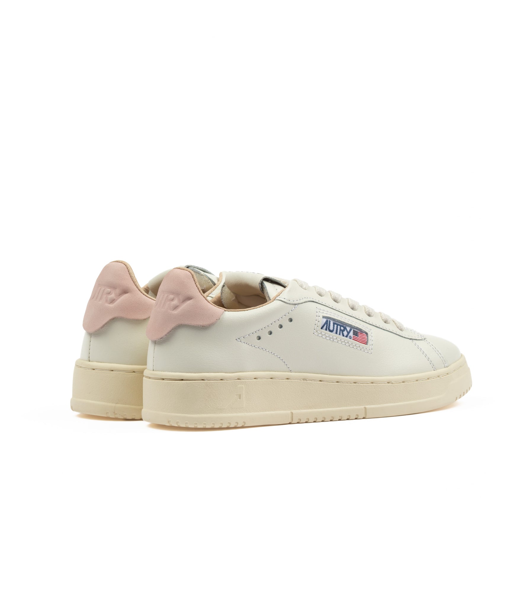 Autry Dallas Low Bianco Rosa Donna