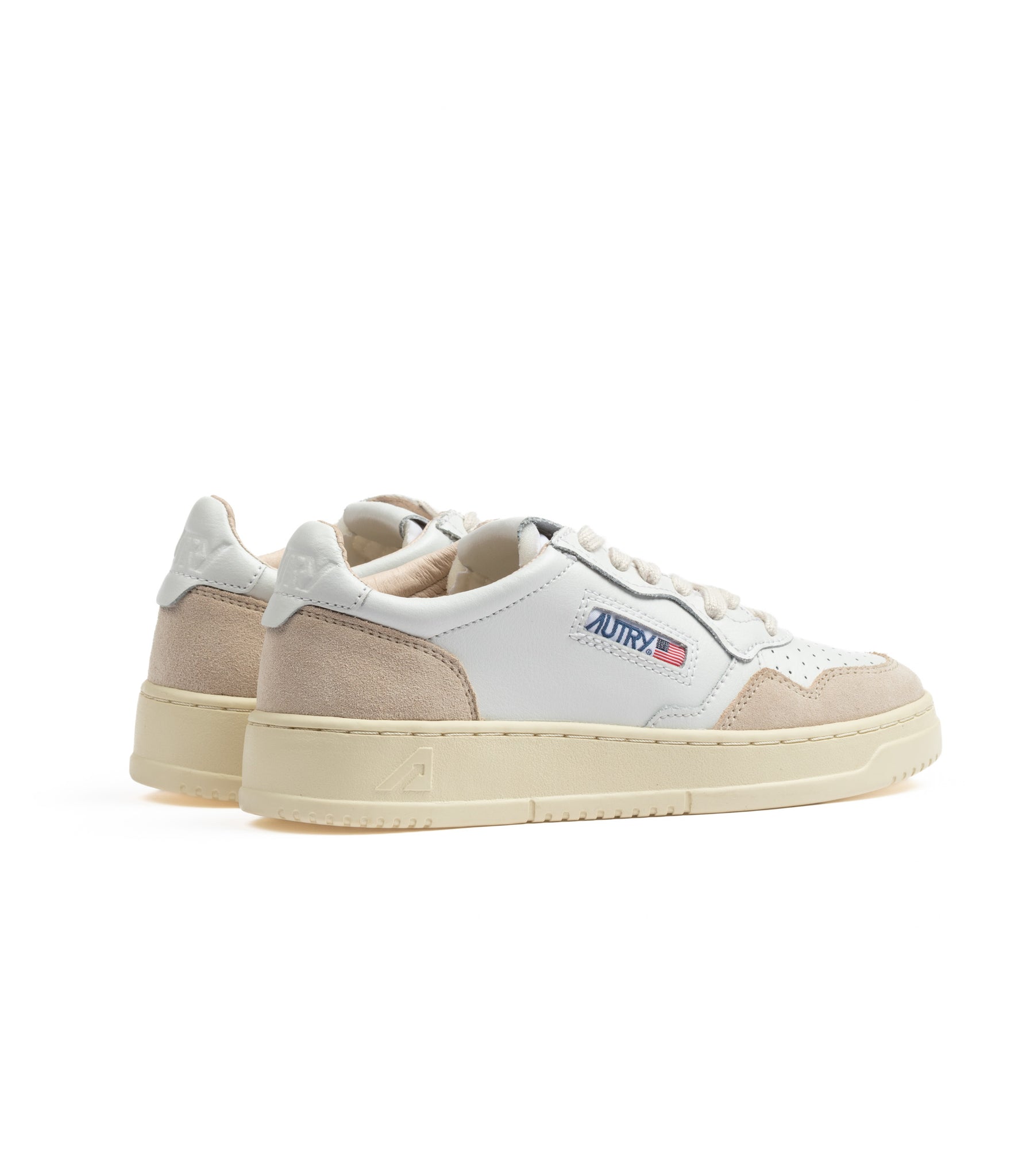 Autry Medalist Low Bianco Suede Donna