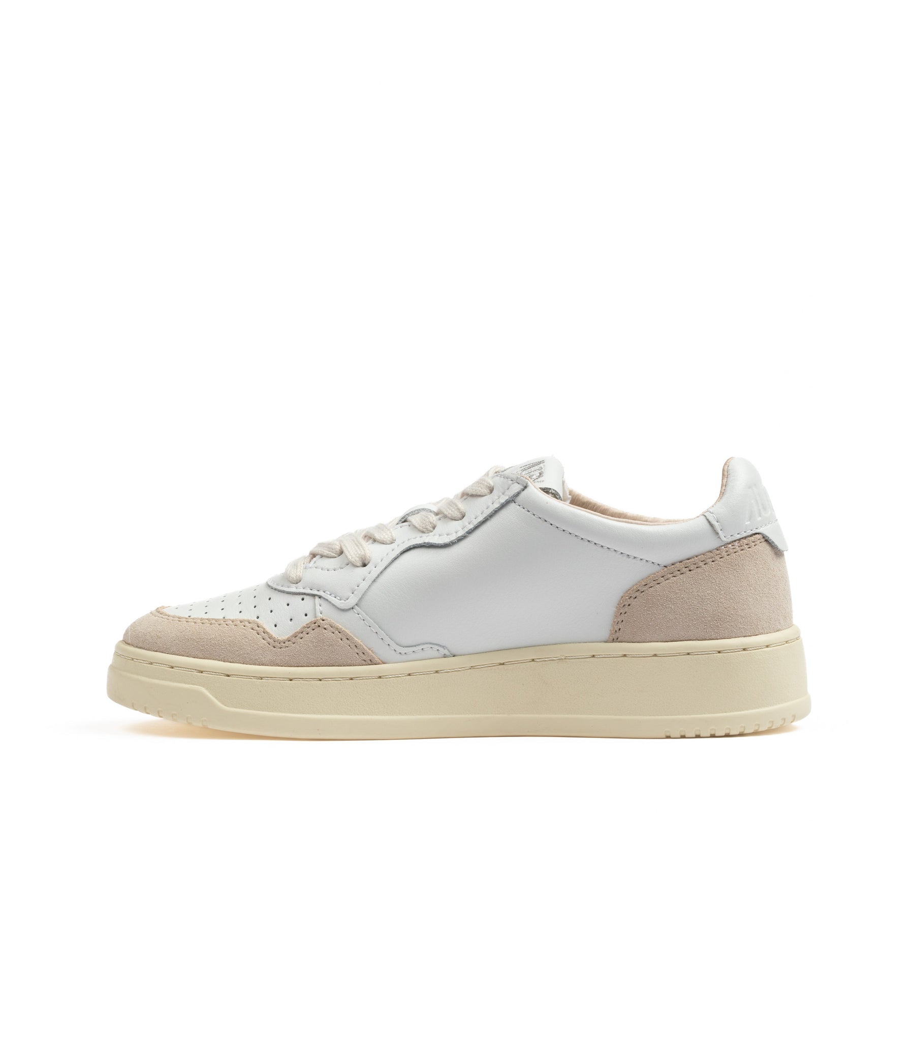 Autry Medalist Low Bianco Suede Donna