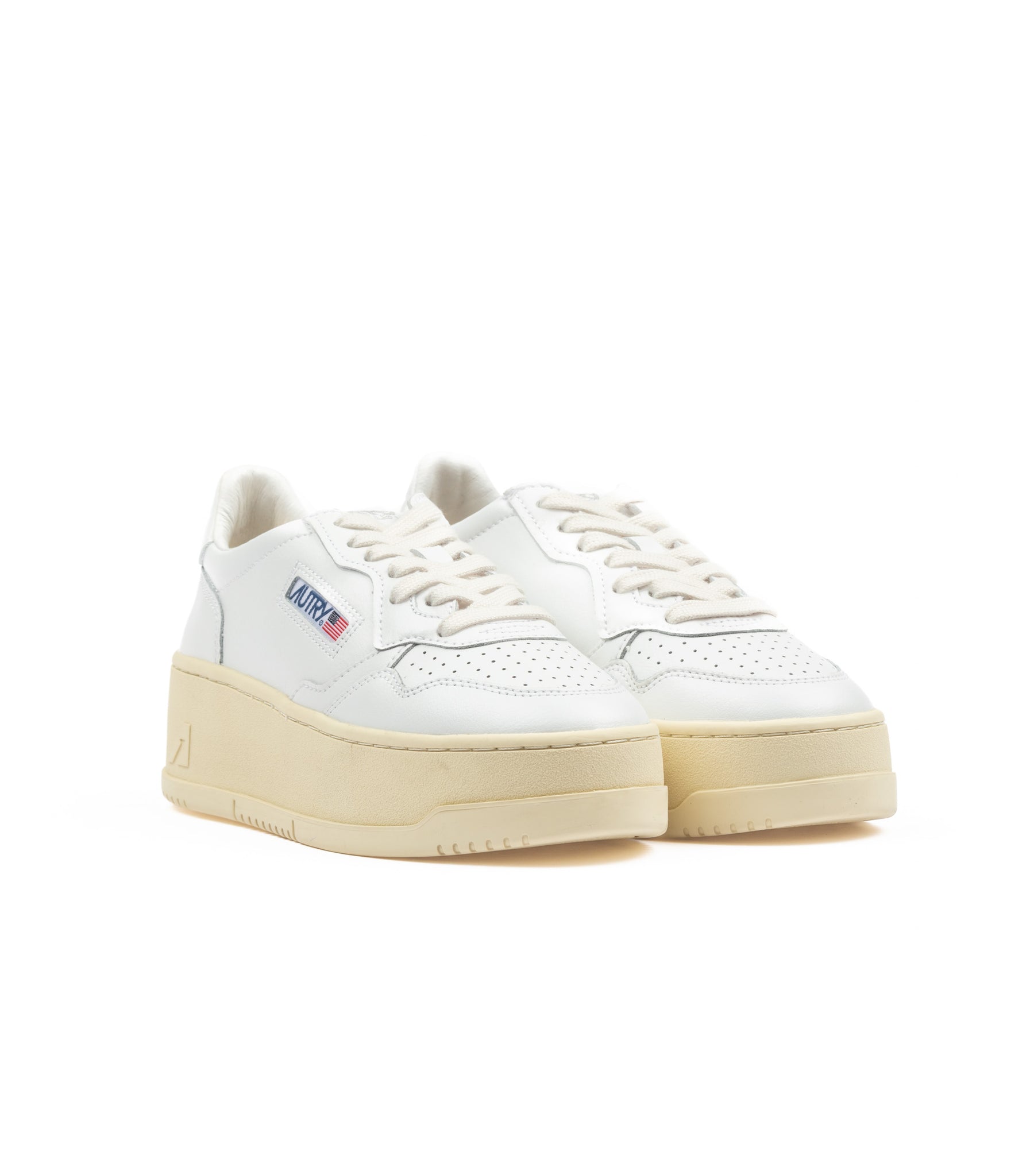 Autry Medalist Platform Low Bianco Donna