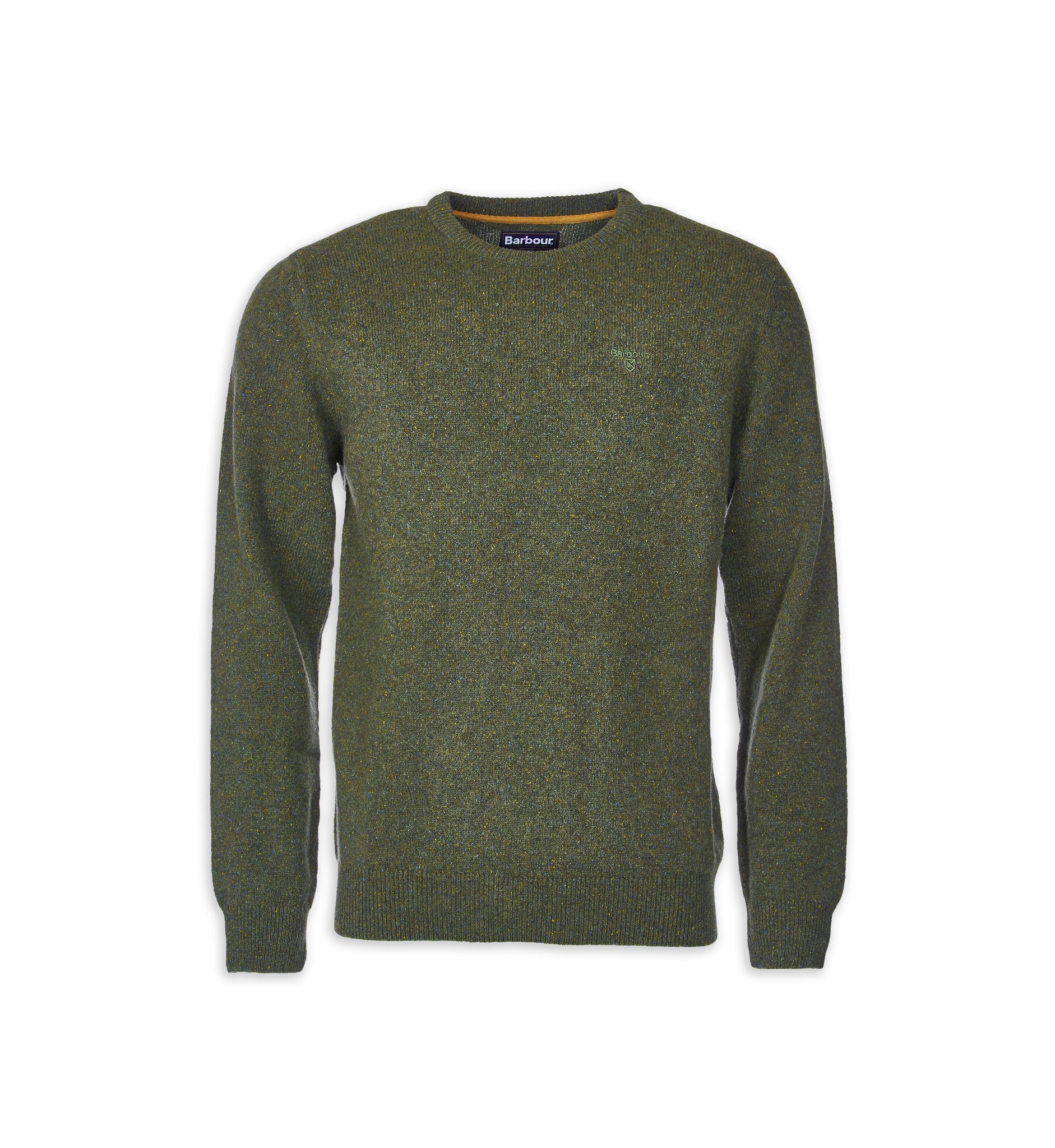 Maglia Girocollo Barbour  Tisbury Essential Verde Foresta Uomo