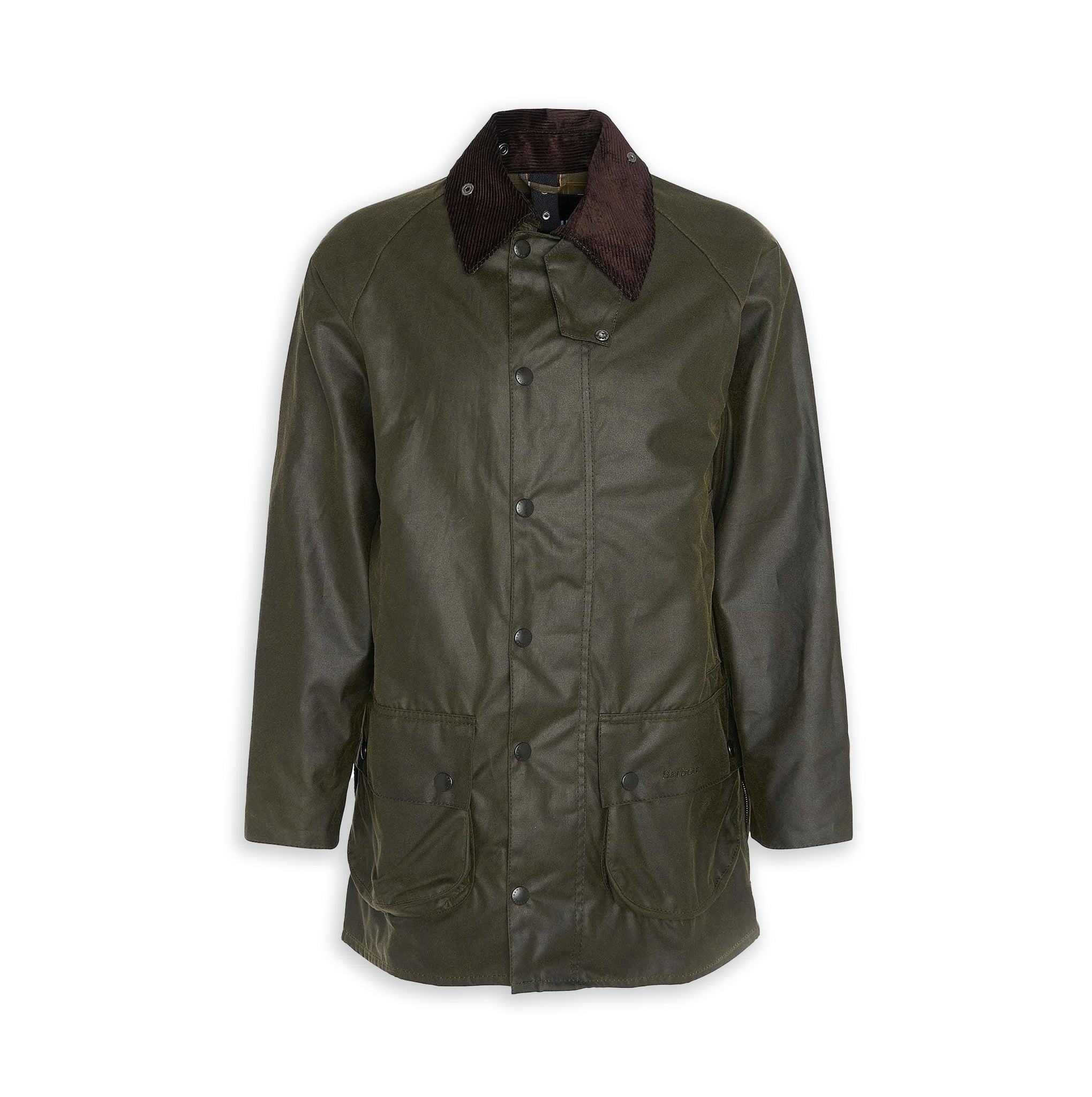 Giacca Barbour Beaufort Wax Jacket Wax Cot Verde Oliva Uomo