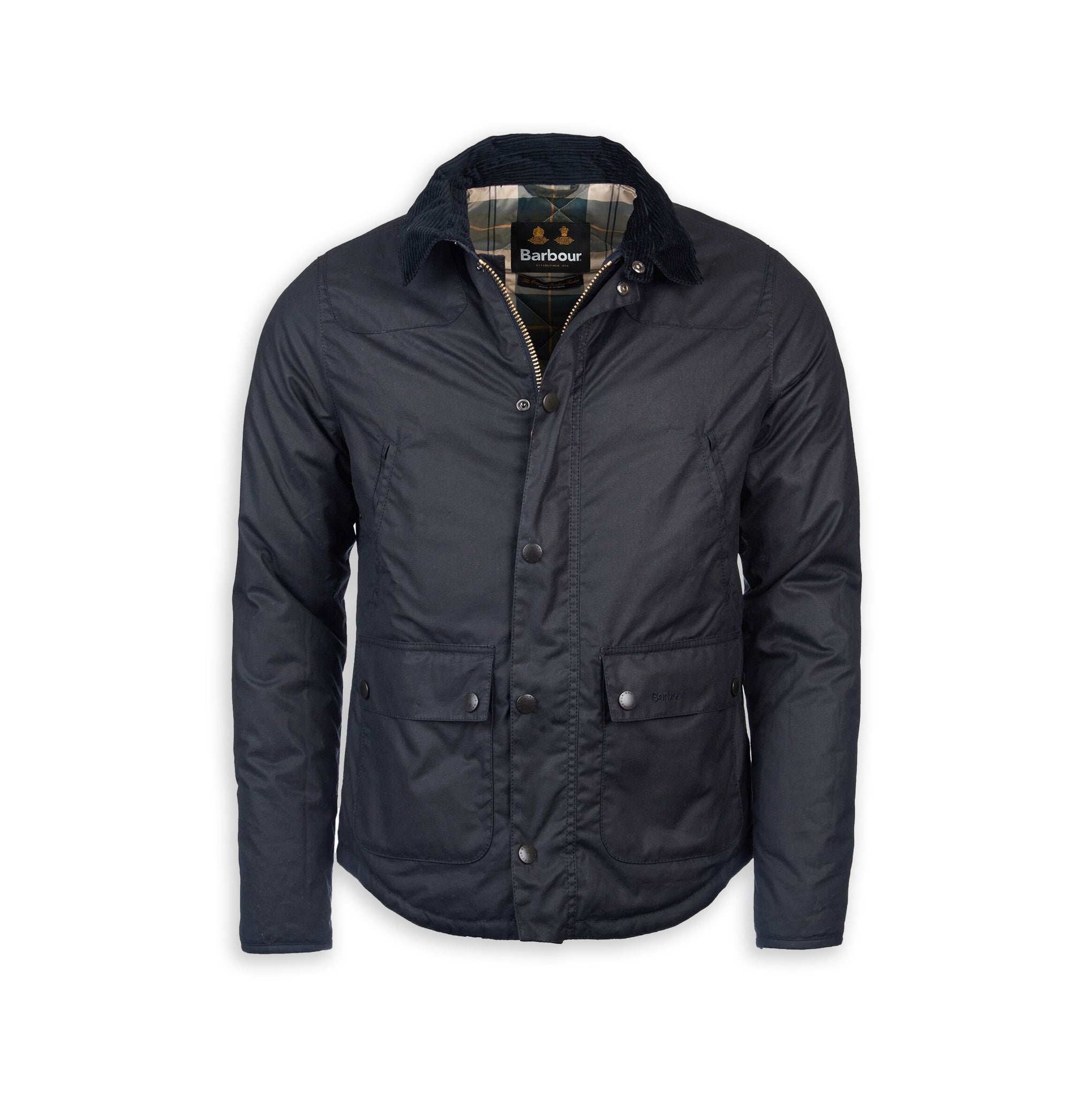 Giacca Barbour Reelin Wax Jacket Wax Cot Blu Uomo