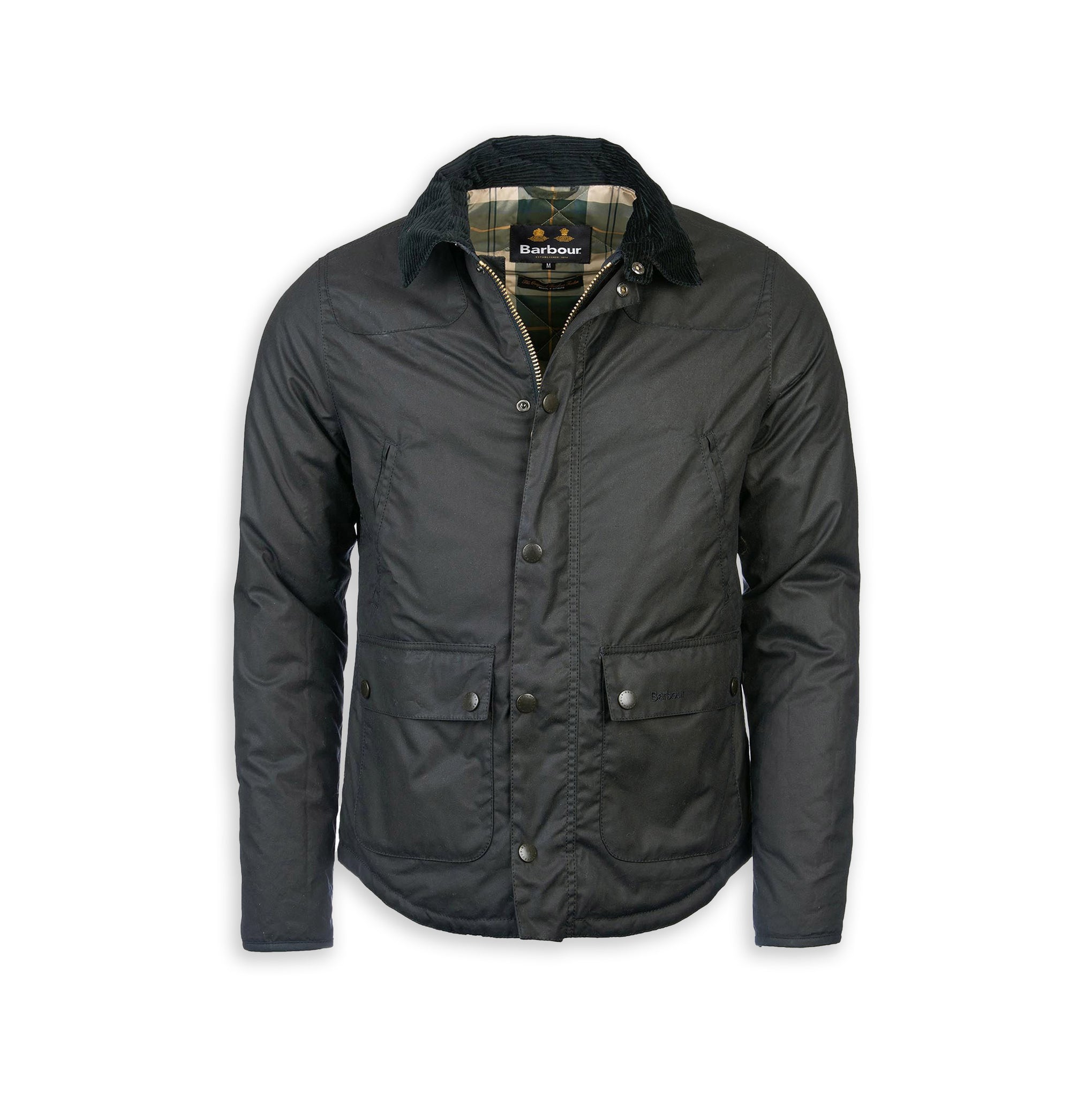 Giacca Barbour Reelin Wax Jacket Wax Cot Verde Uomo