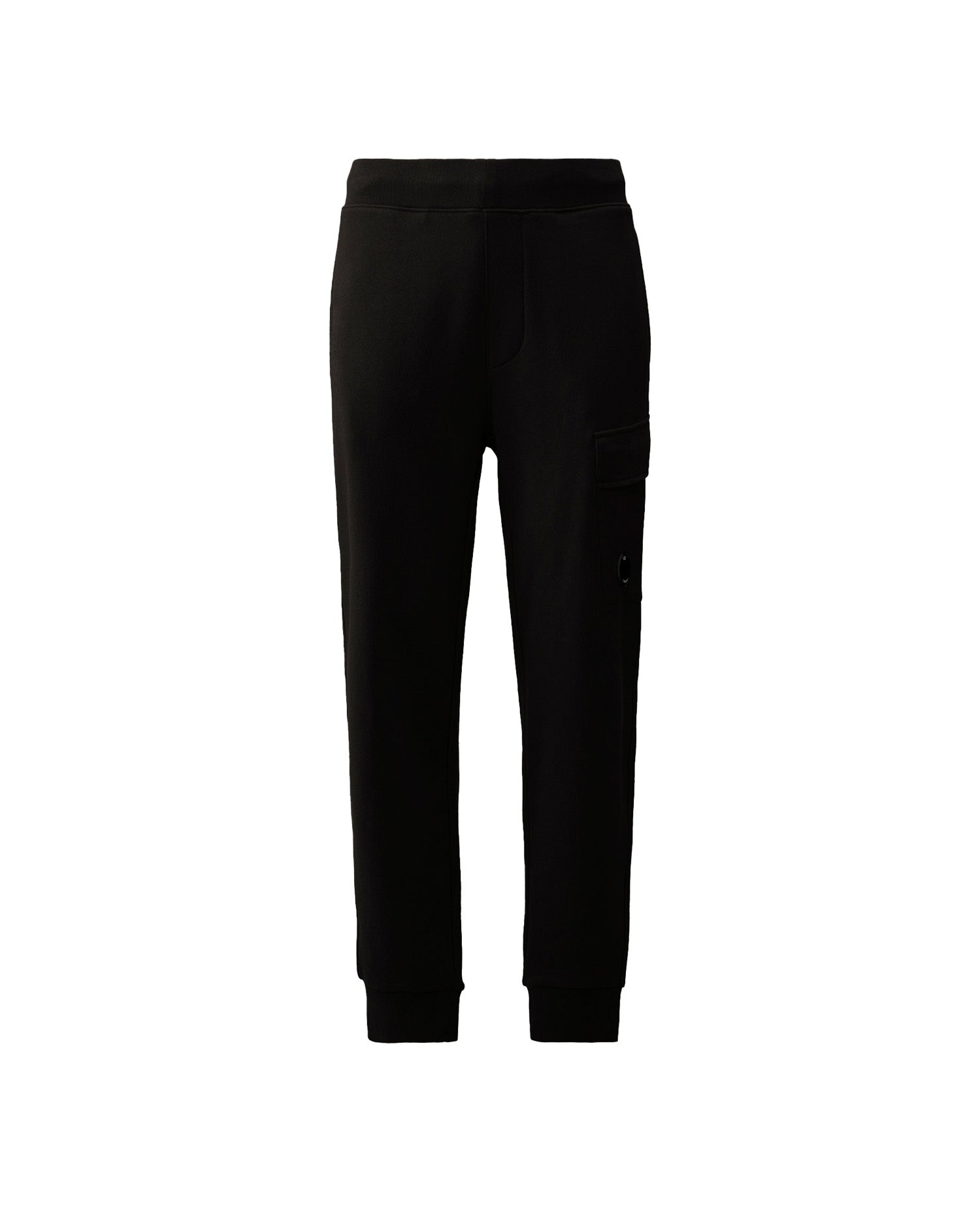 Pantaloni C.P. Company Diagonal Raised Fleece Cargo Nero Uomo