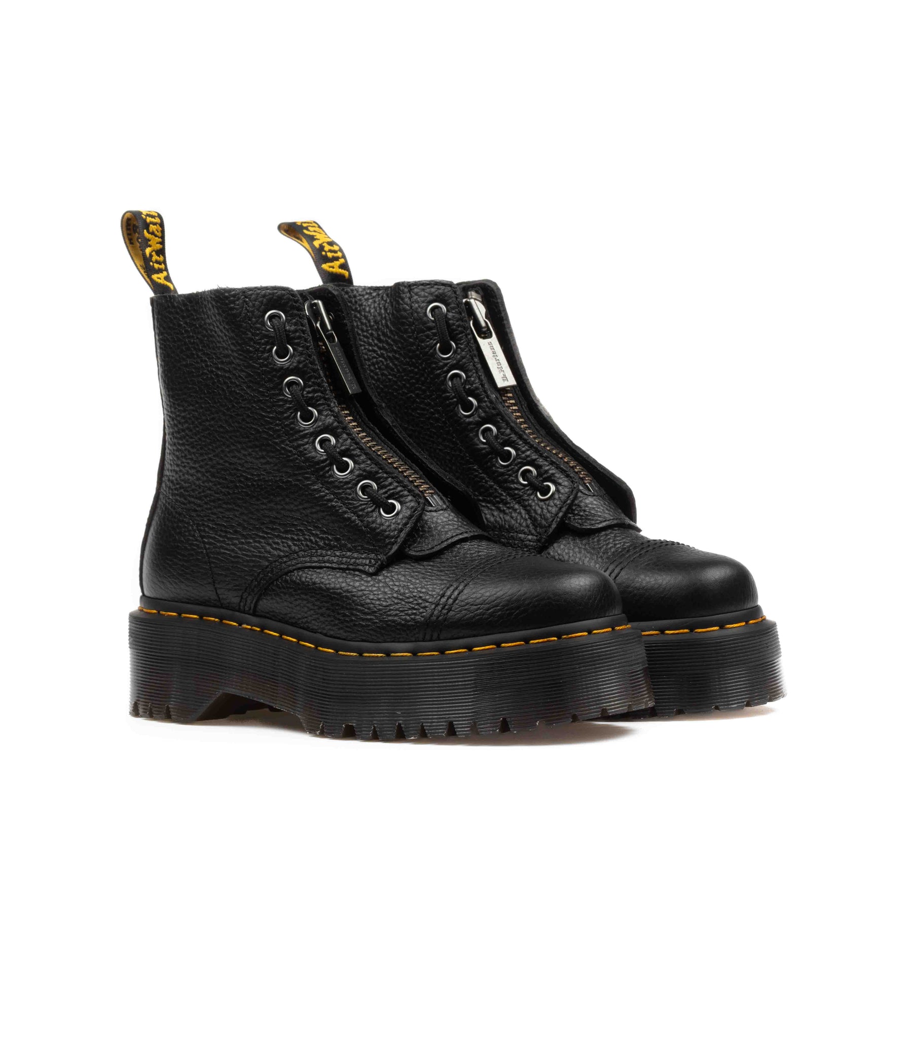 Dr. Martens Sinclair Milled Nappa Zip Con Suola Jadon Nero Donna