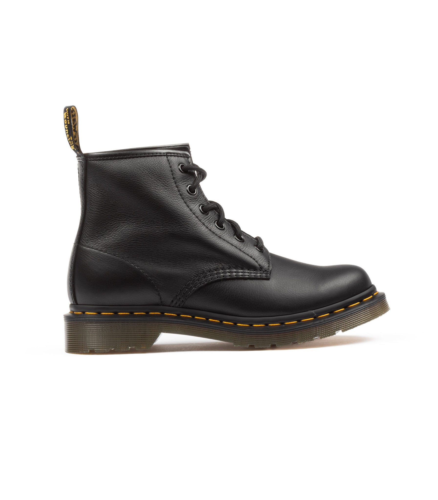 Dr. Martens 101 6 Fori Virginia Pelle Morbida Nero Donna