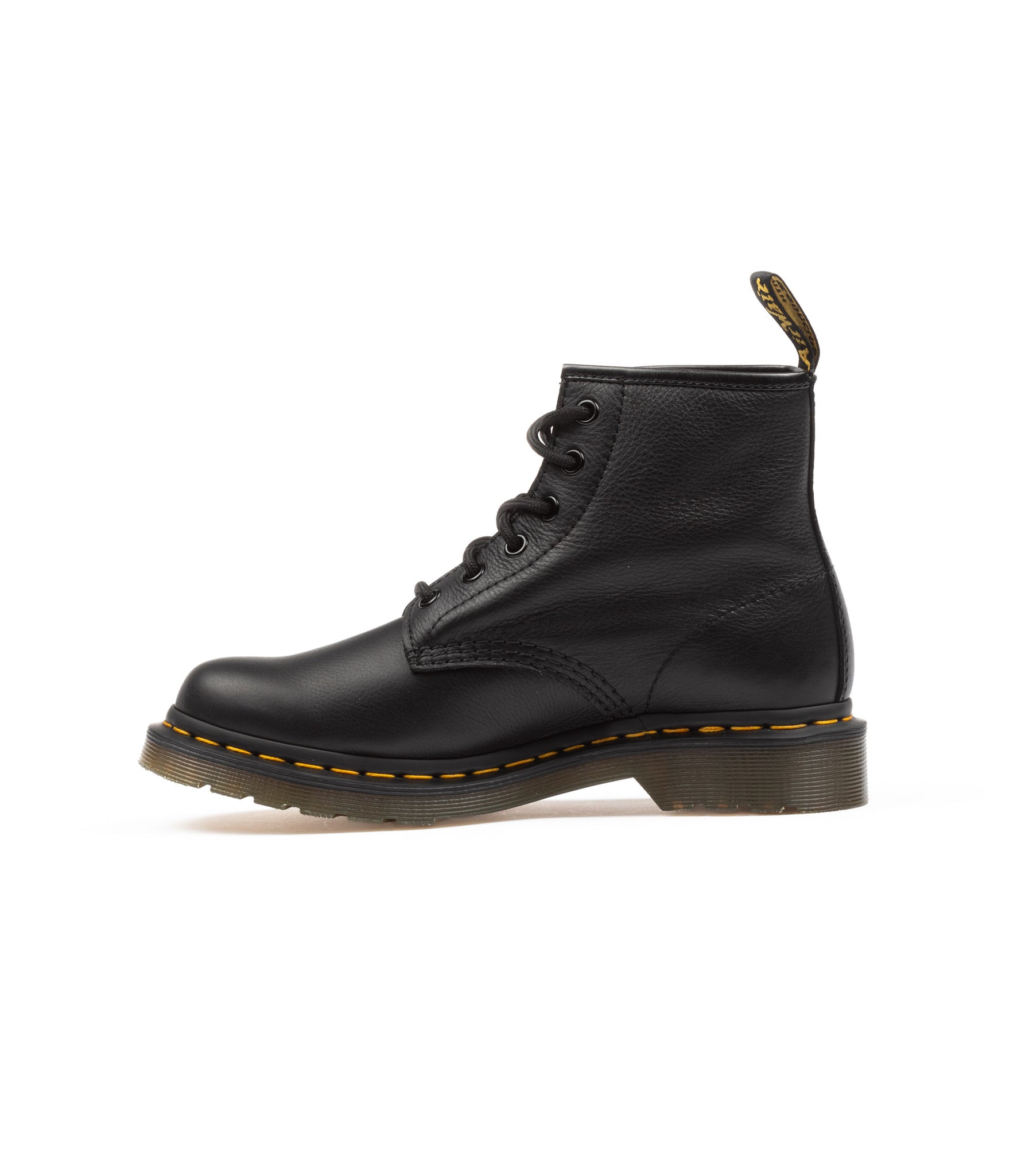 Dr. Martens 101 6 Fori Virginia Pelle Morbida Nero Donna