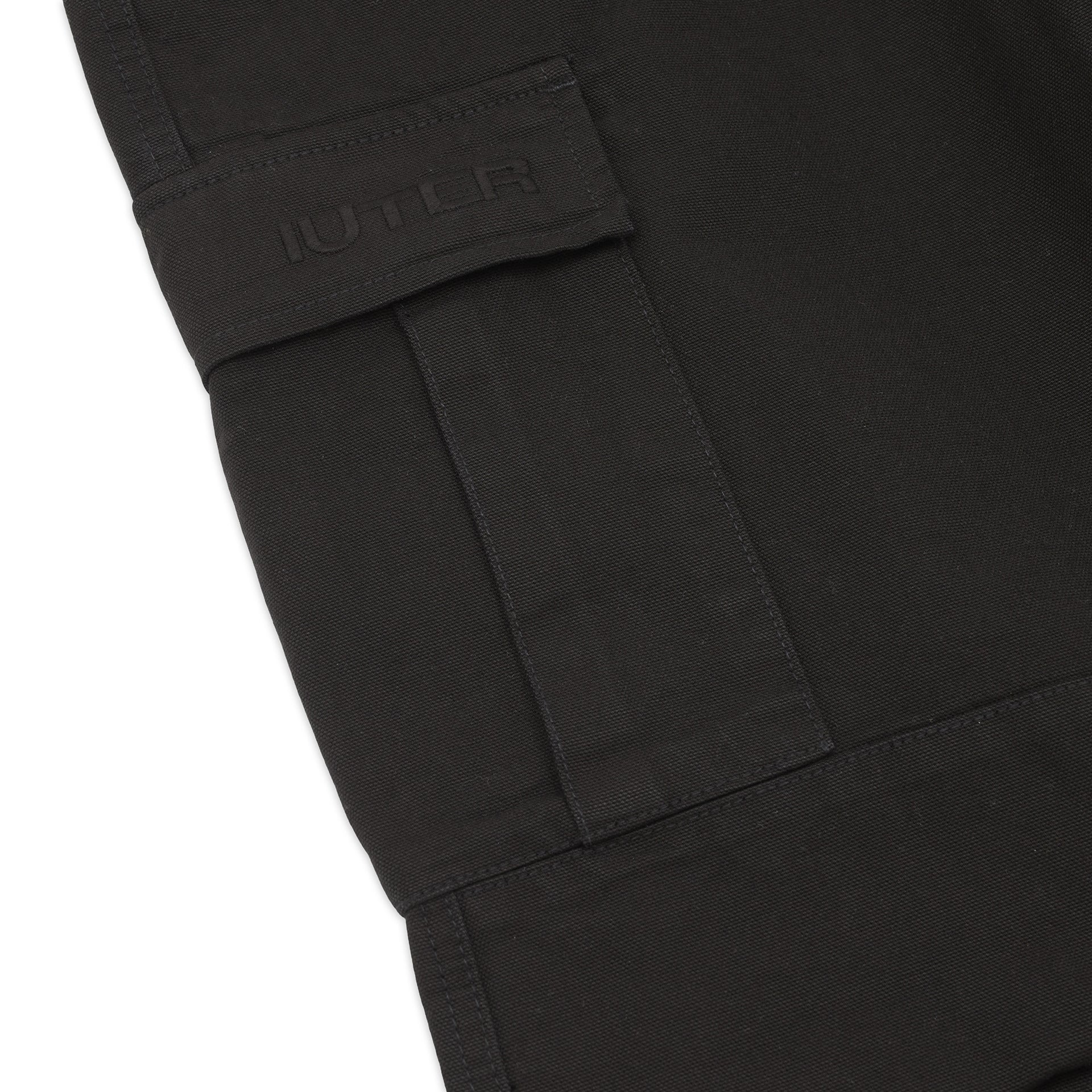 Pantaloni Iuter Cargo Canvas Nero