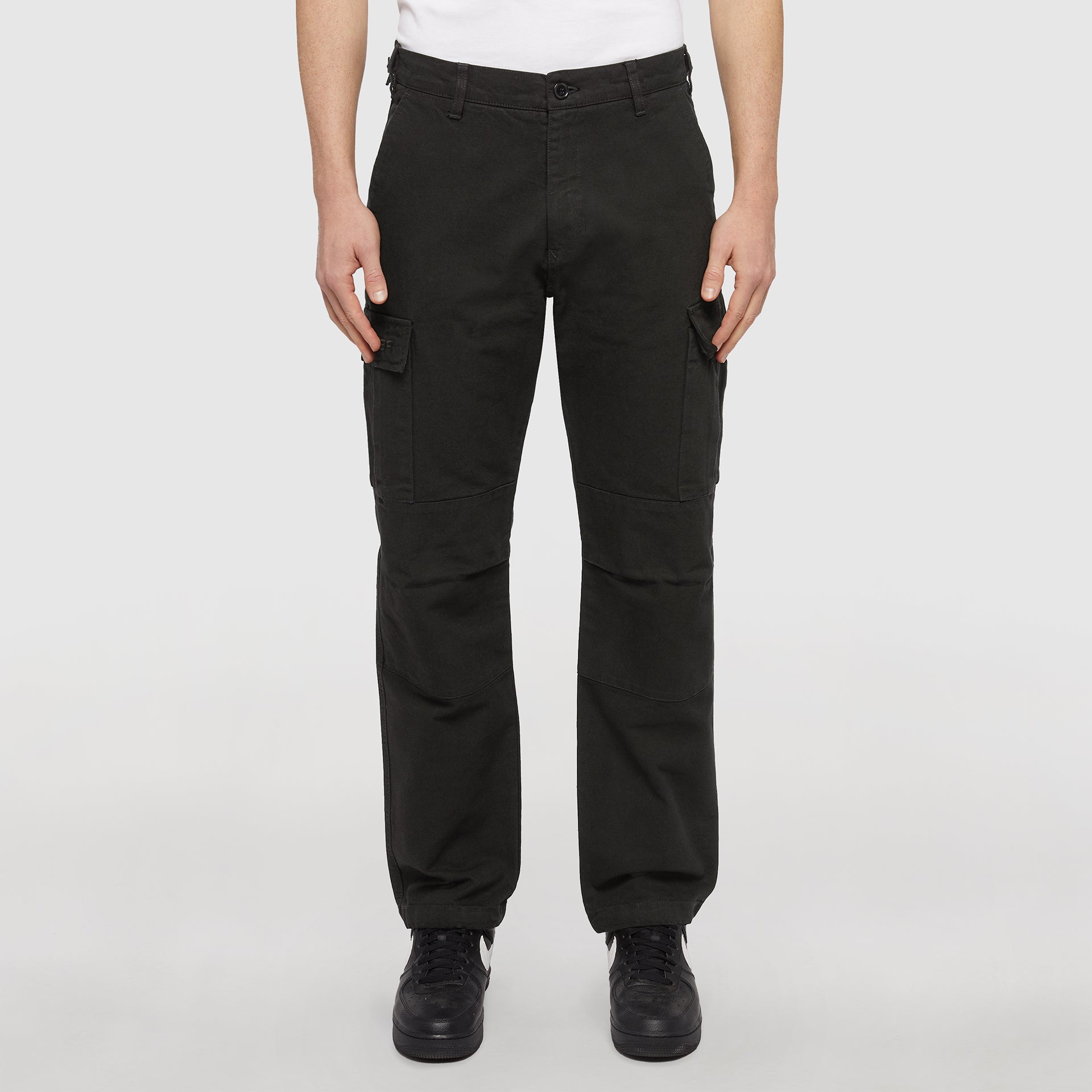 Pantaloni Iuter Cargo Canvas Nero