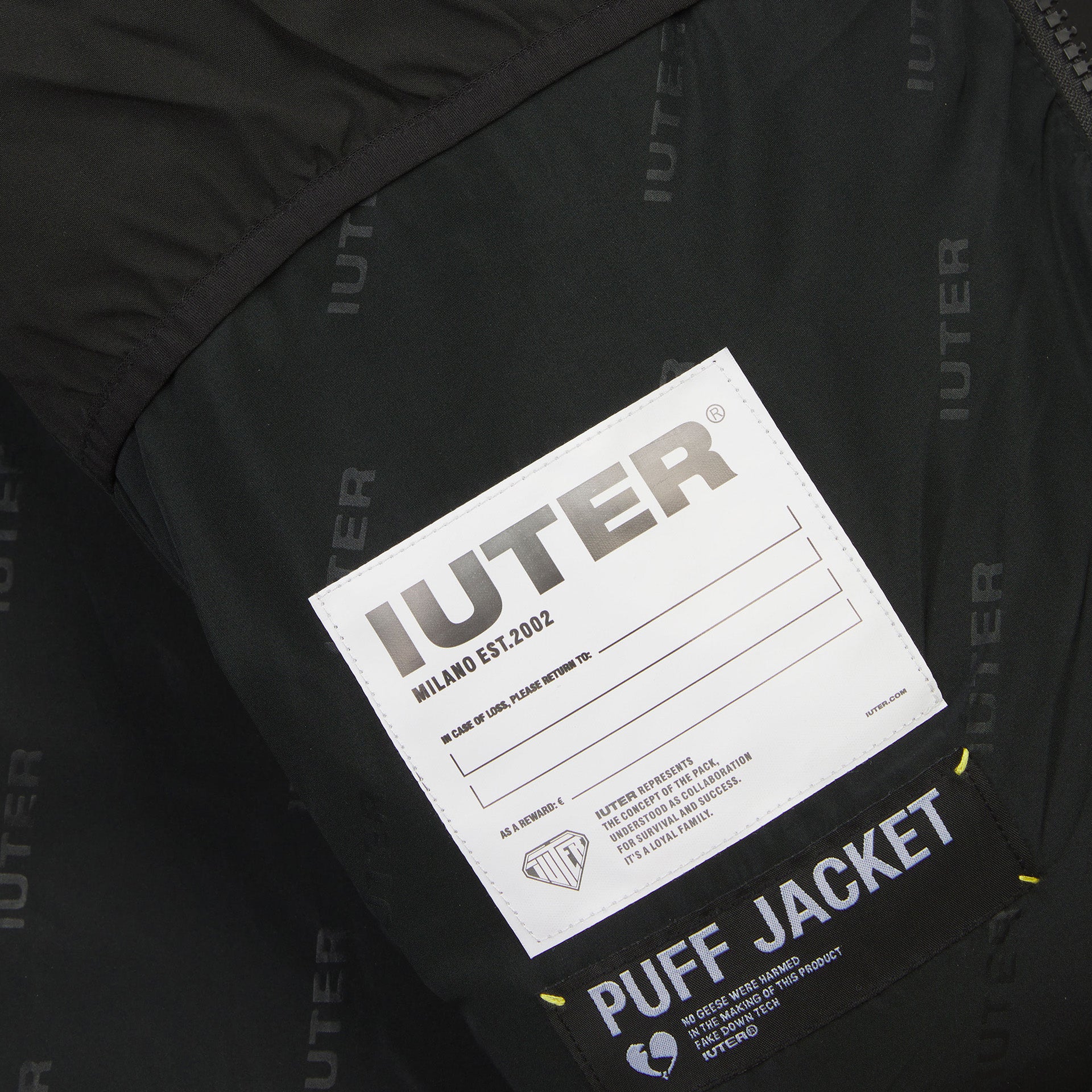 Piumini Iuter Puff Jacket Nero