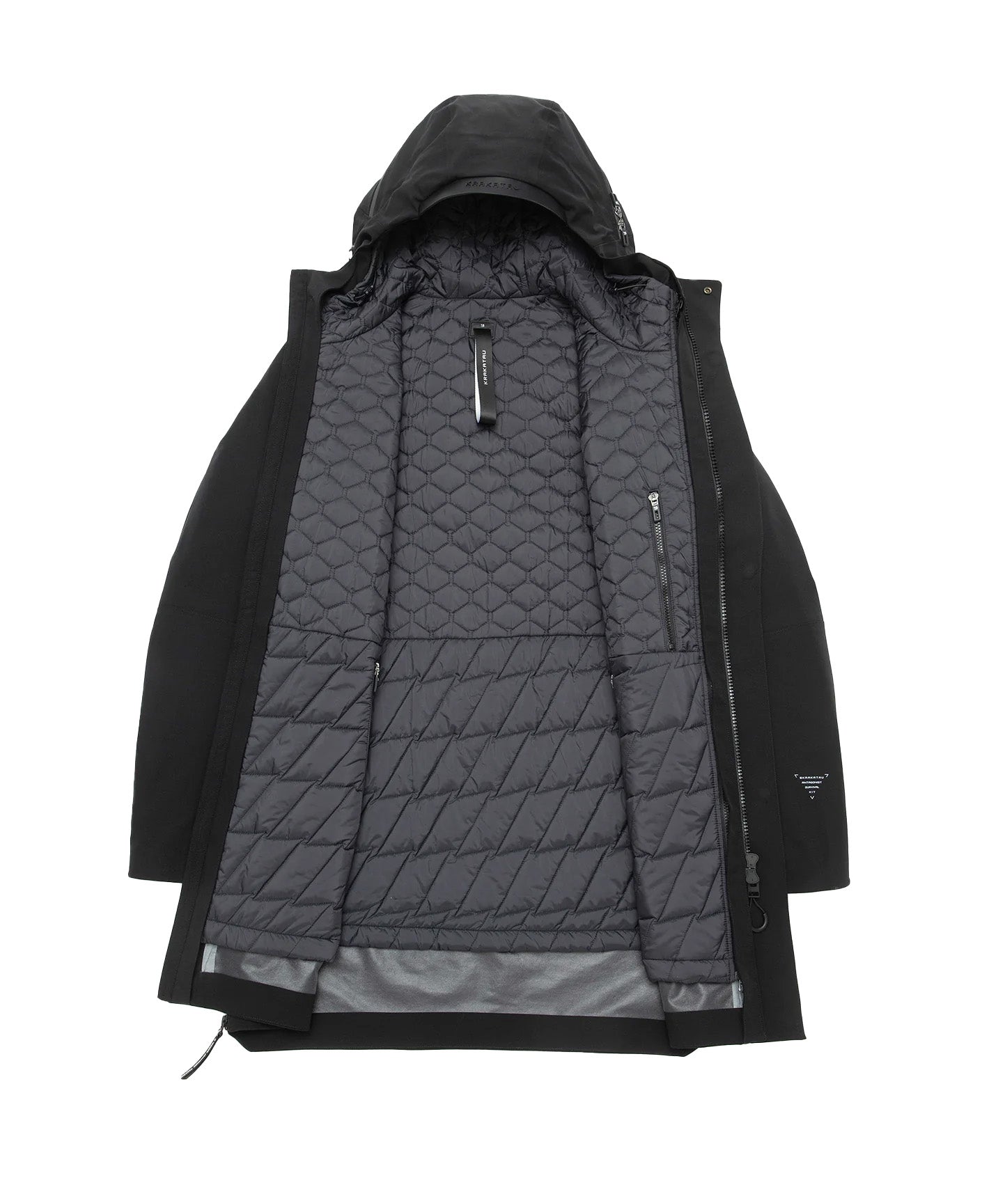 Krakatau Planck Liner Parka Nero Uomo