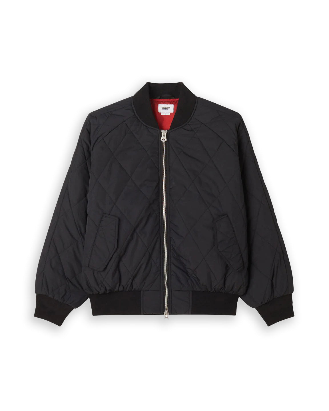 Giacca Obey Lizet Quilted Bomber Nero