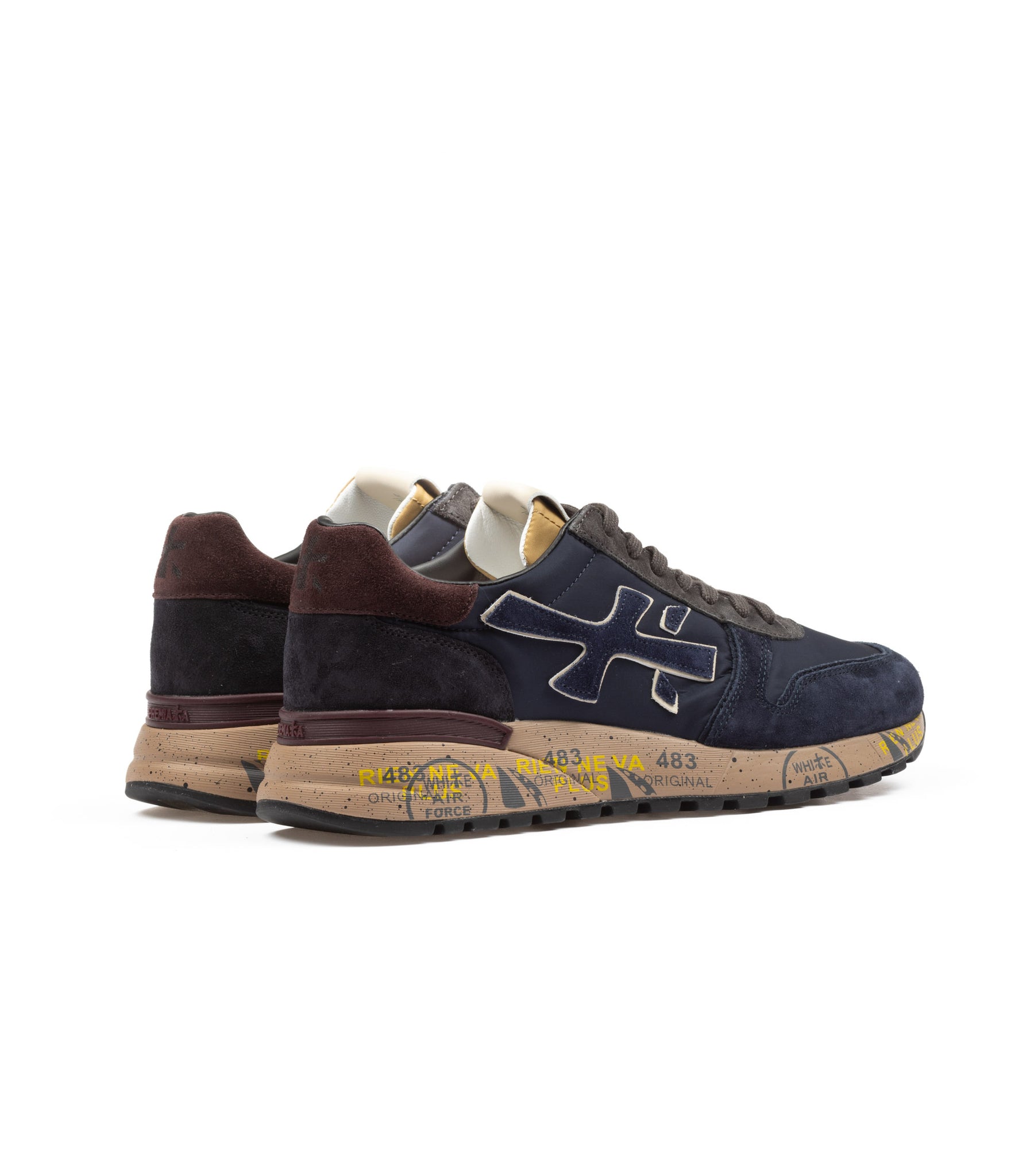 Premiata Mick 6868 Blu E Bordeaux Uomo