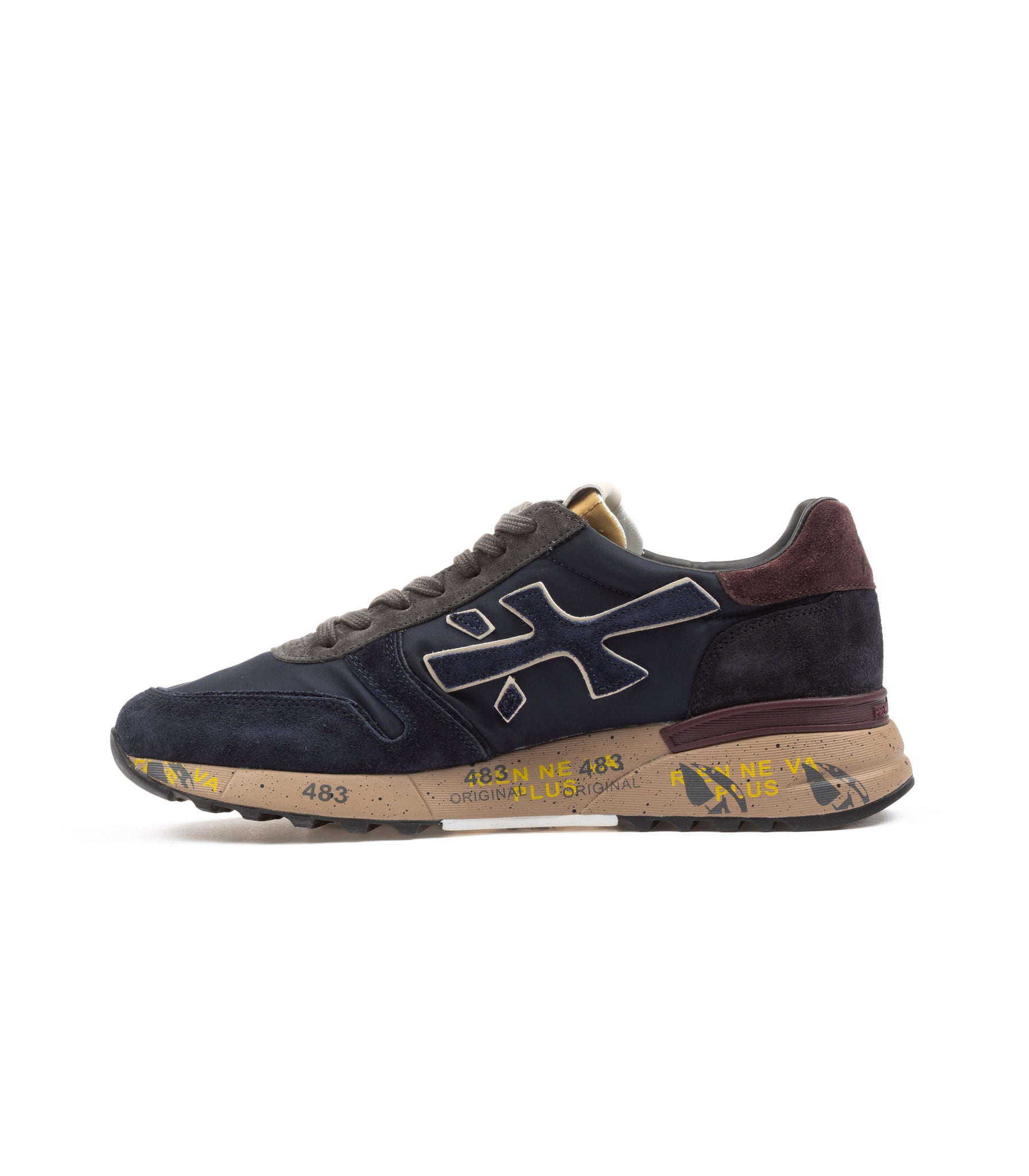 Premiata Mick 6868 Blu E Bordeaux Uomo