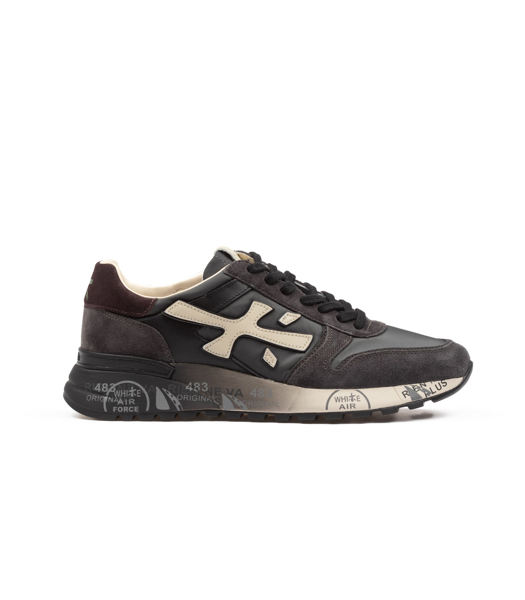 Premiata Mick 6872 Antracite  Bordeaux Uomo