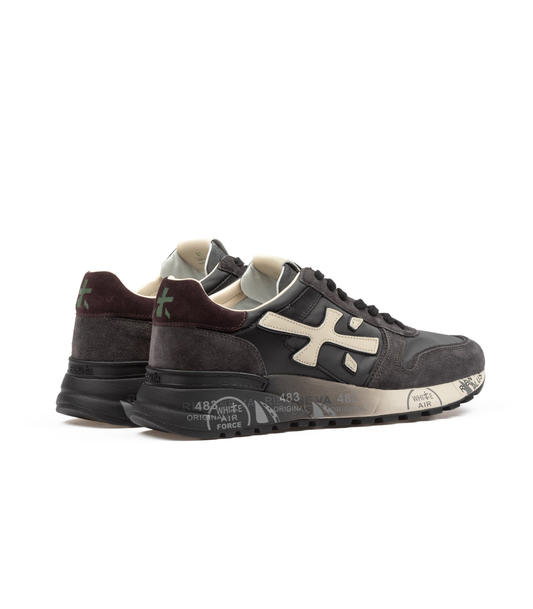 Premiata Mick 6872 Antracite  Bordeaux Uomo