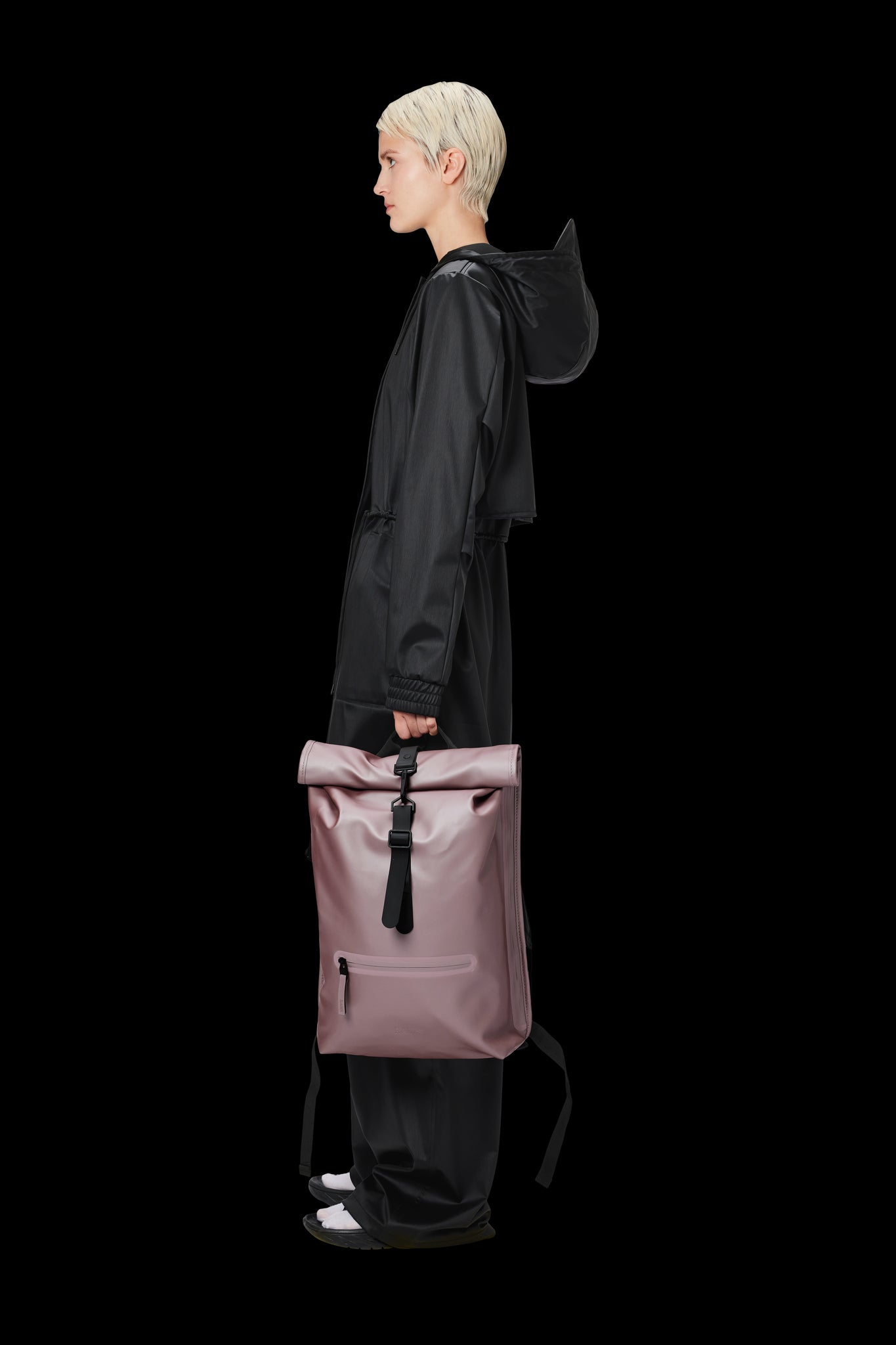 Zaino Rains Rolltop Rucksack Rosa