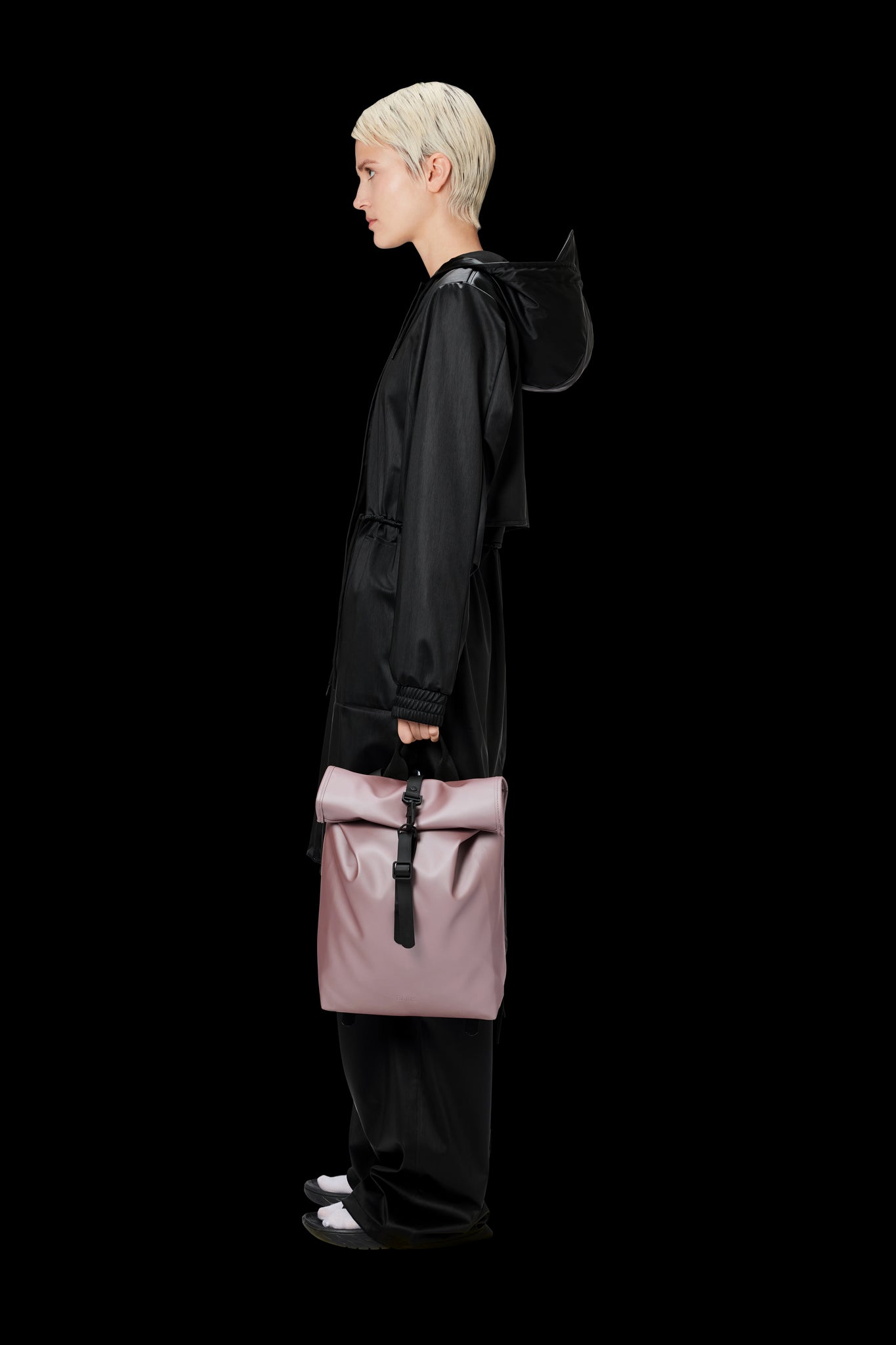 Zaino Rains Rolltop Rucksack Mini Rosa