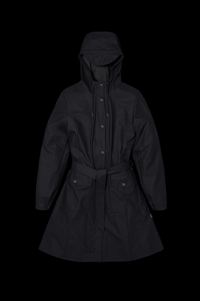 Impermeabile Rains Curve Jacket Nero