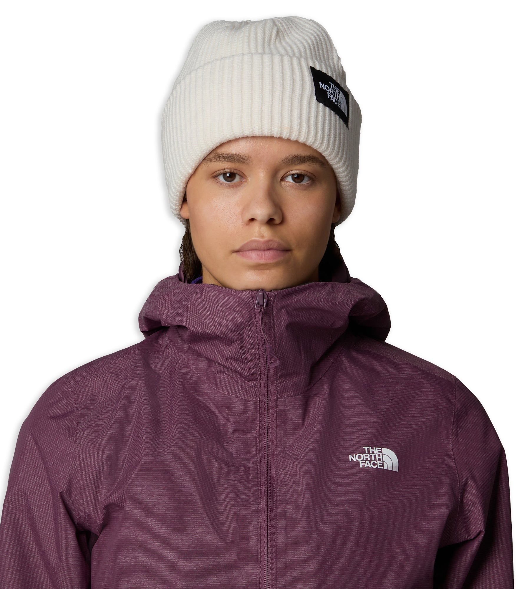 Cuffia The North Face Salty Lined Beanie Bianco