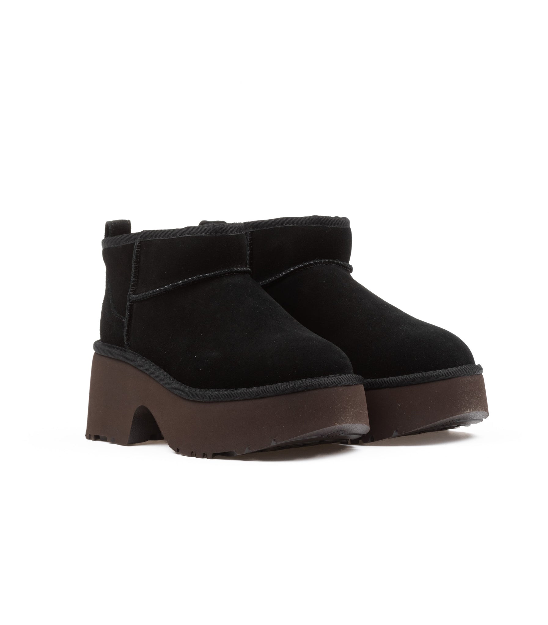 Ugg W Classic Ultra Mini New Heights Nero Donna