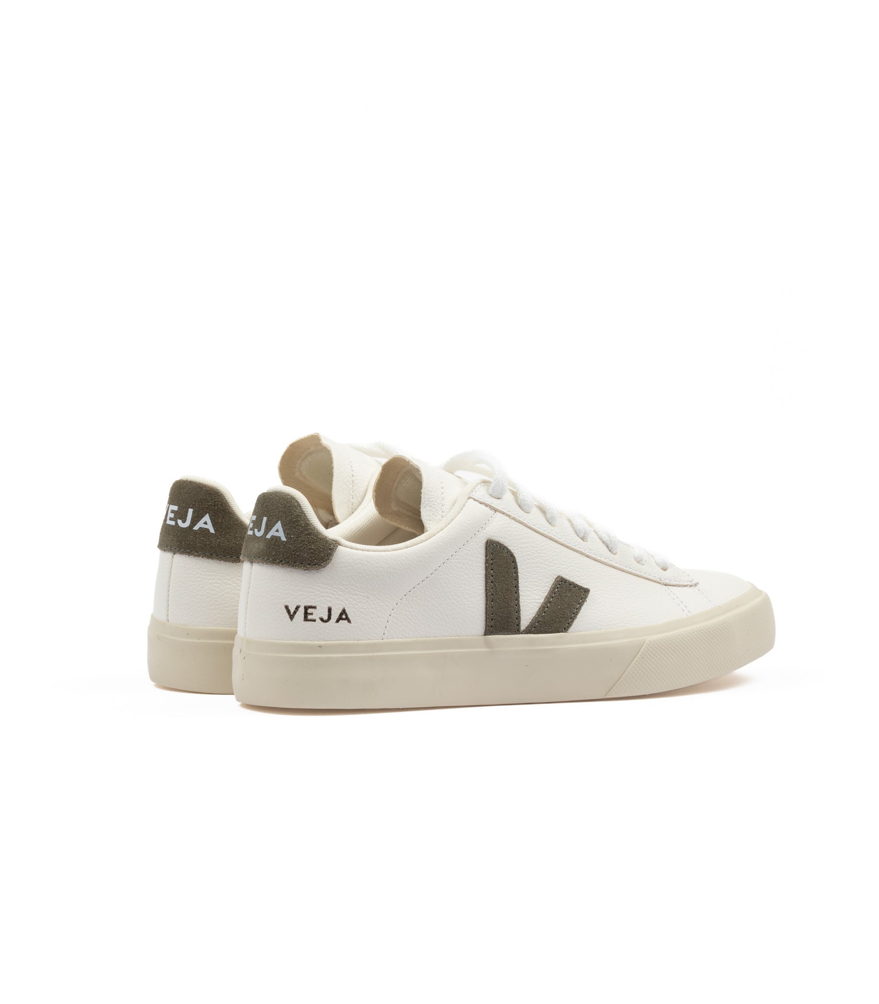 Veja Chromefree Leather White Kaki Donna