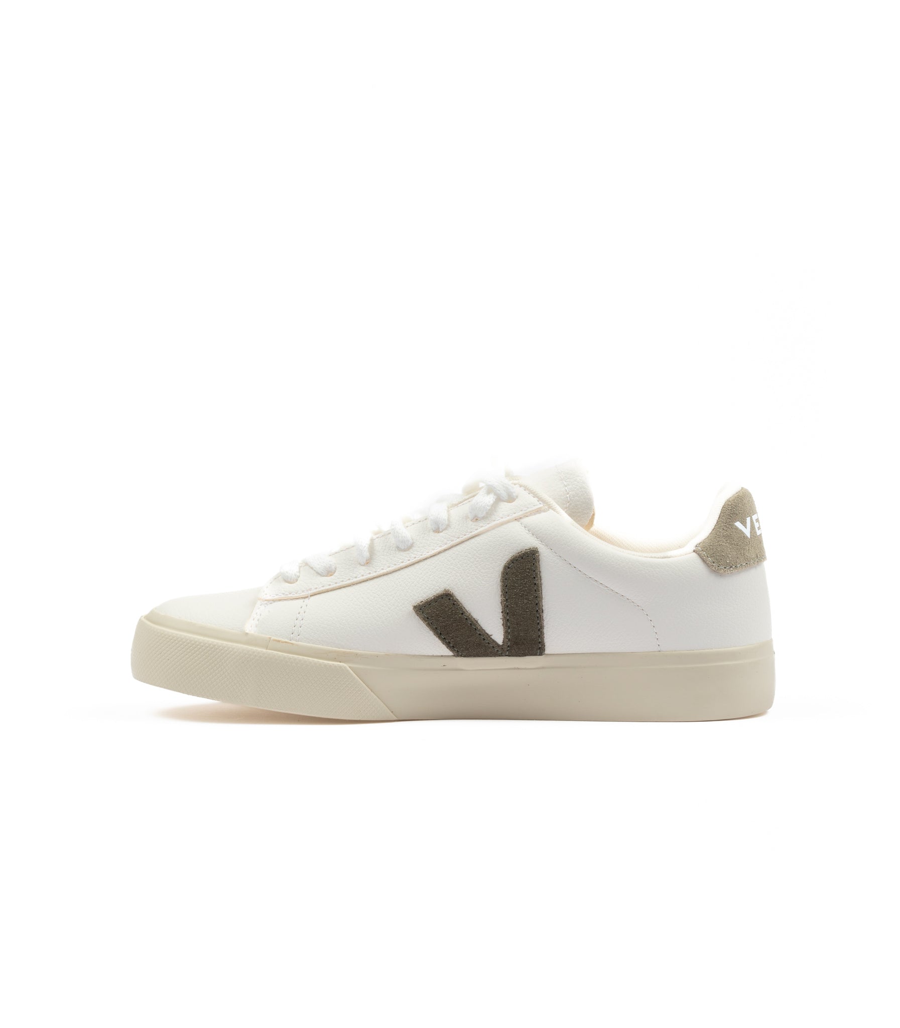 Veja Chromefree Leather White Kaki Donna