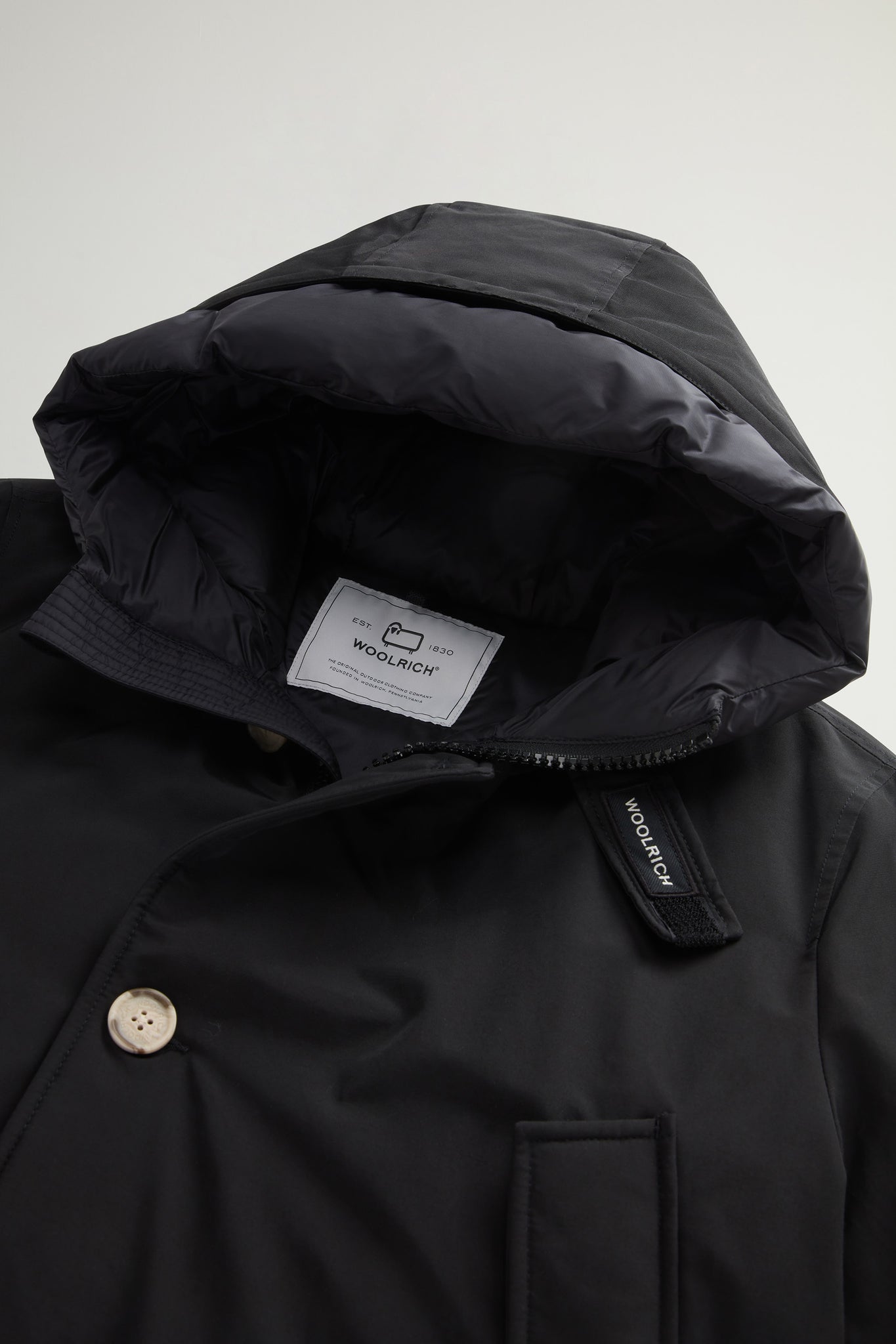 Woolrich Arctic Parka In Ramar Cloth Nero