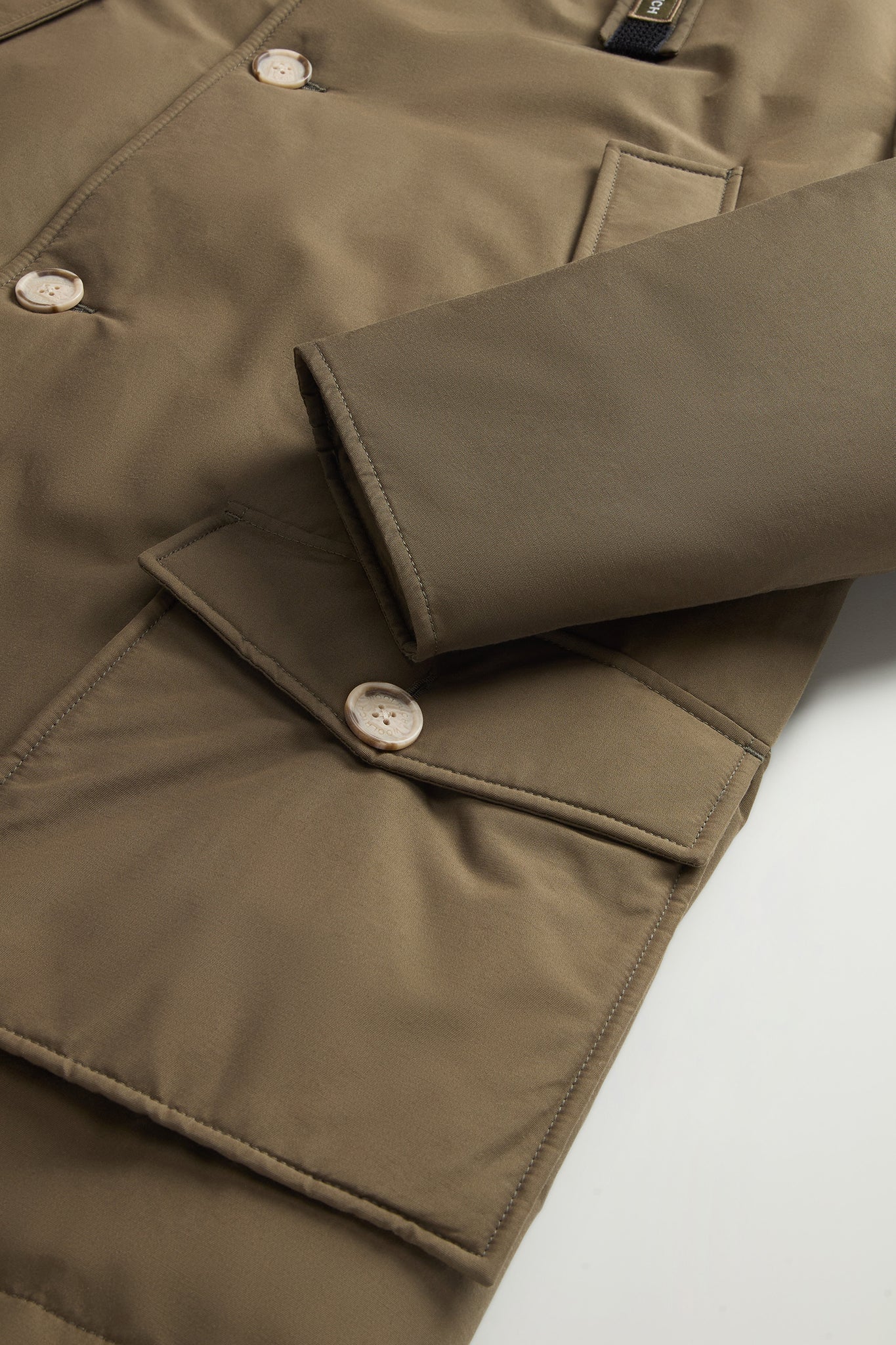 Woolrich Arctic Parka In Ramar Cloth Verde