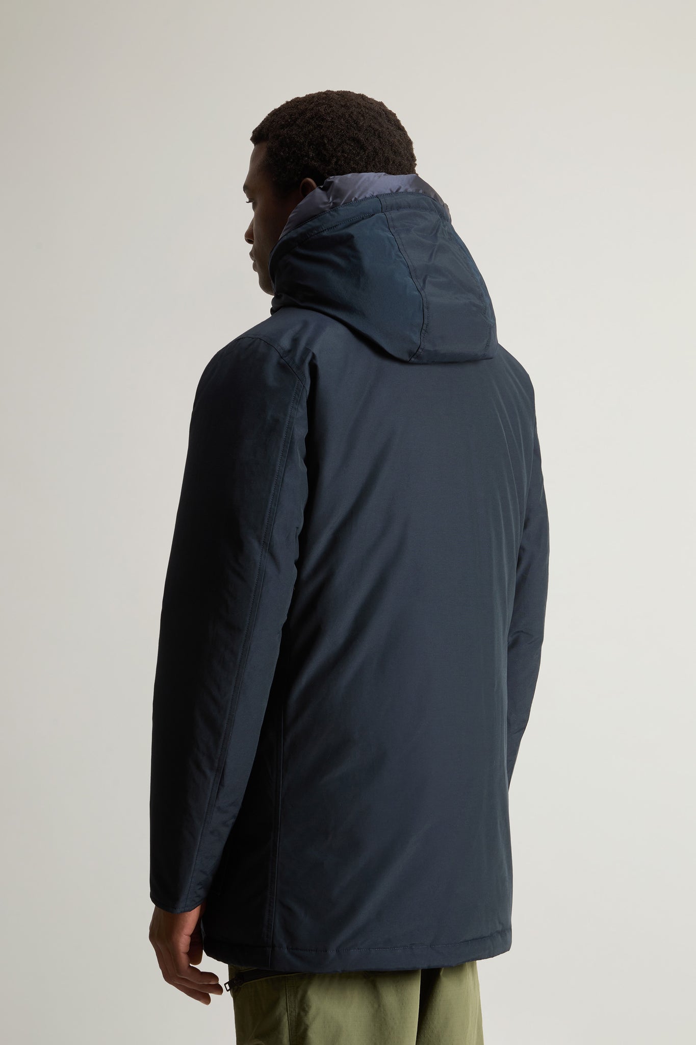 Woolrich Arctic Parka In Ramar Cloth Blu