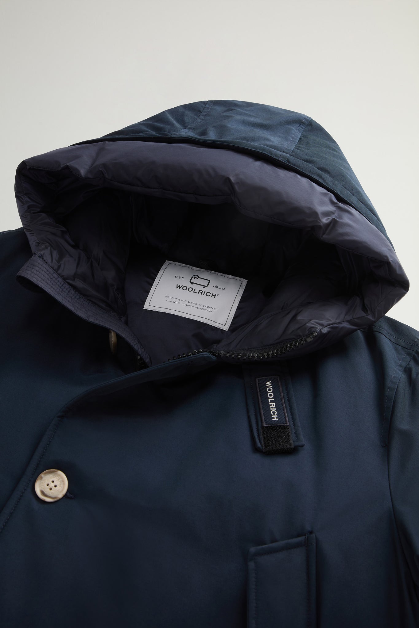 Woolrich Arctic Parka In Ramar Cloth Blu