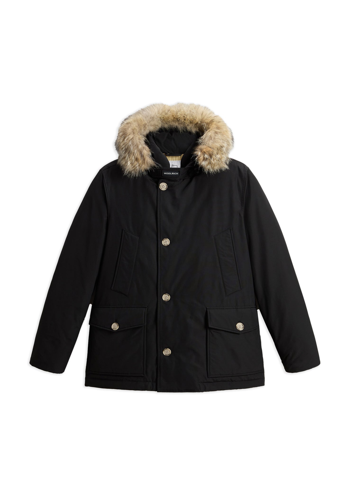 Woolrich Arctic Anorak Con Pelliccia Removibile Nero