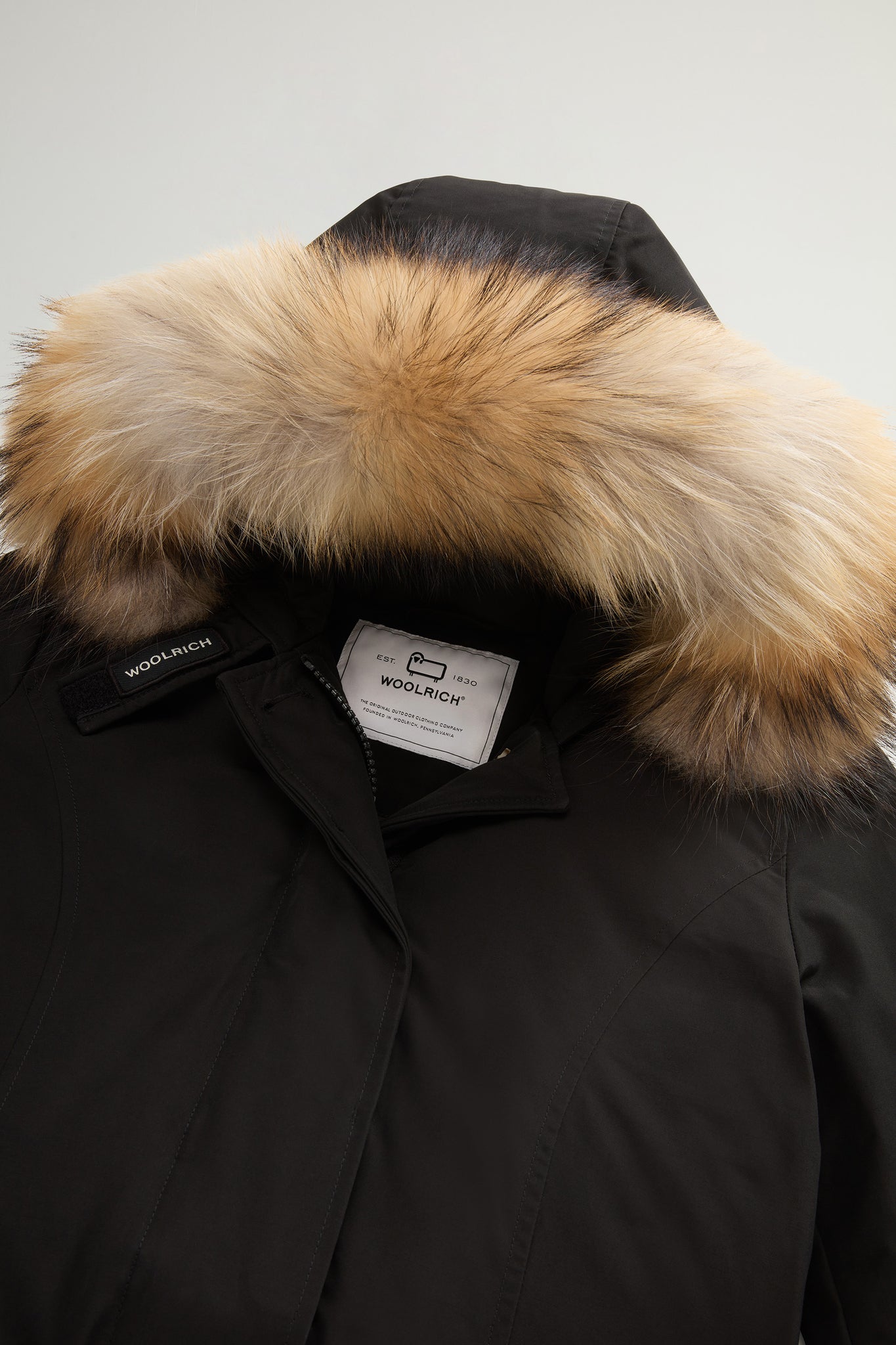 Woolrich Arctic Parka In Ramar Cloth Nero