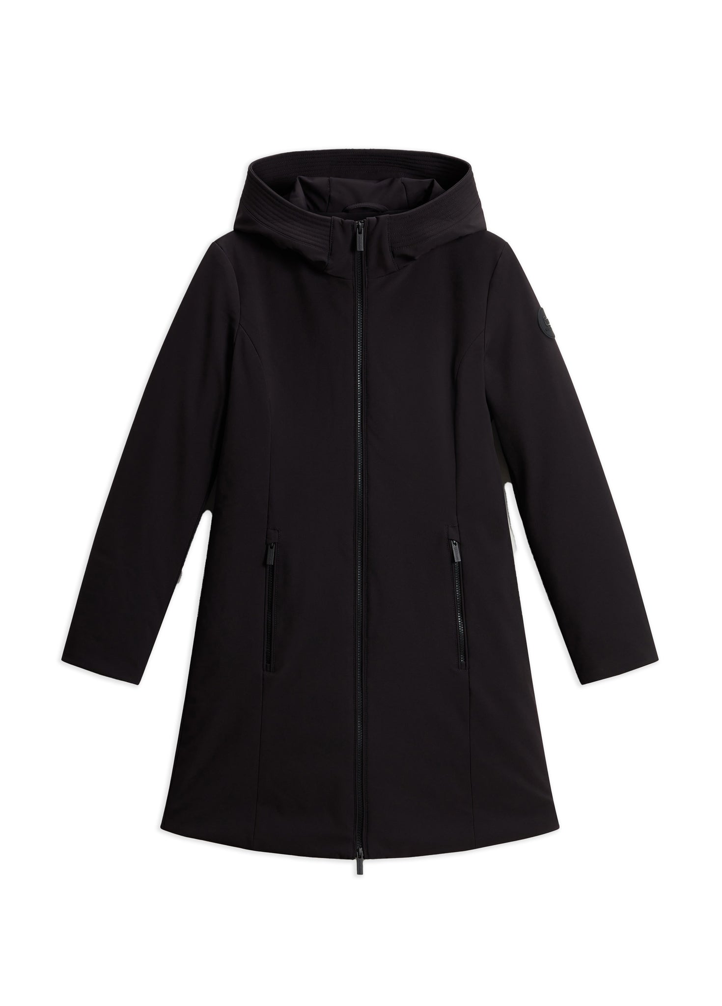 Woolrich Firth Parka In Tech Softshell Nero