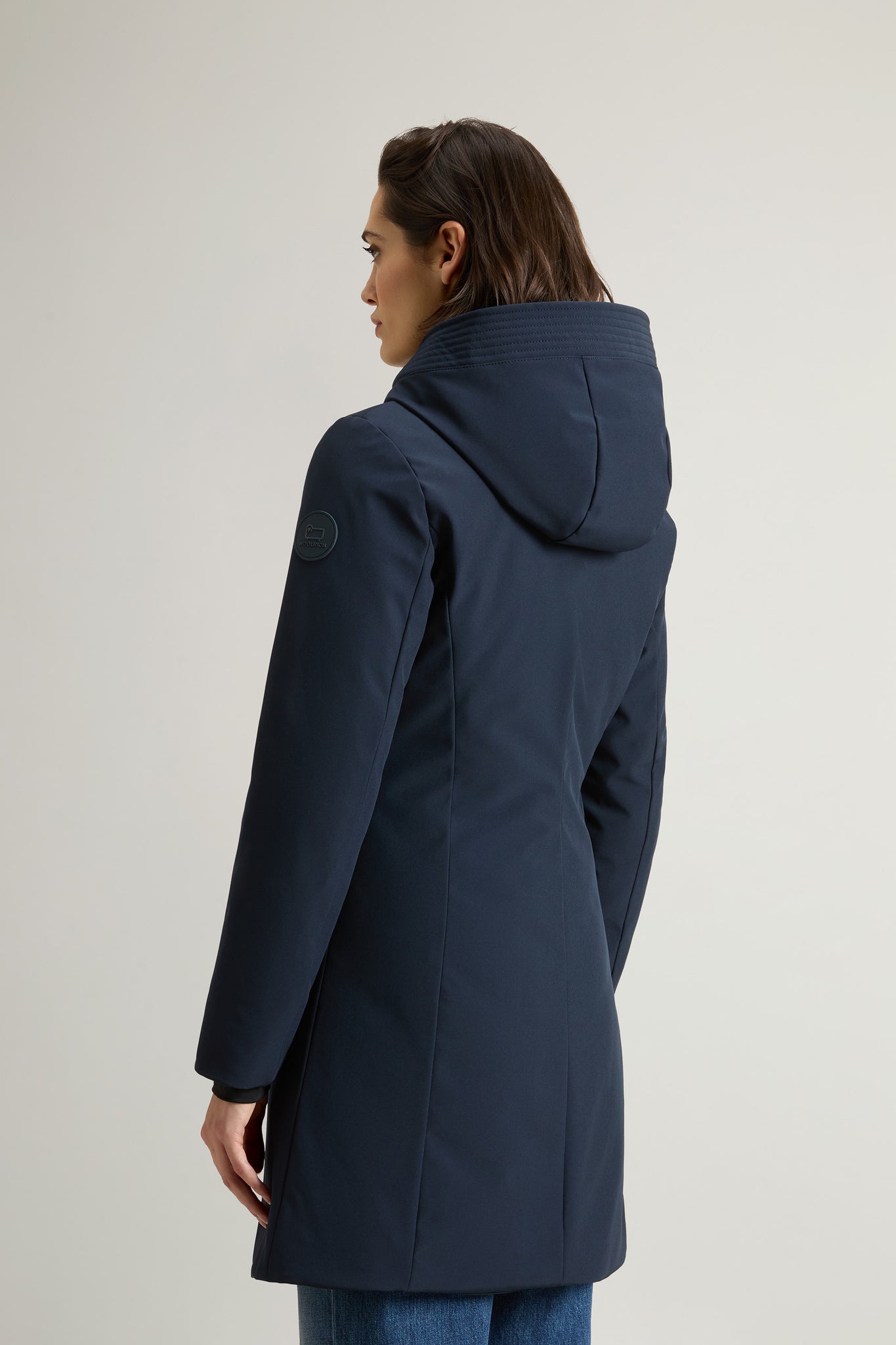 Woolrich Firth Parka In Tech Softshell Blu