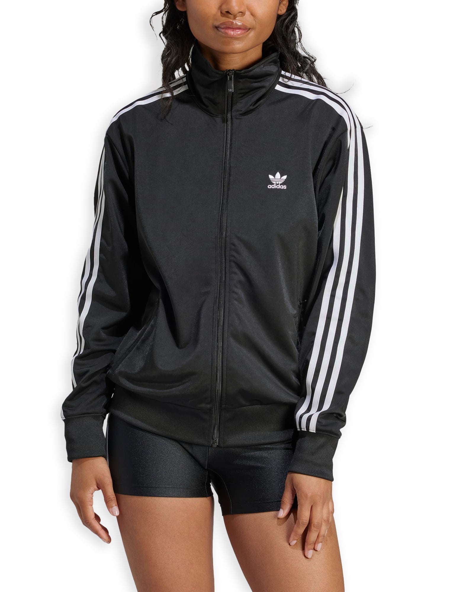 Felpa Zip Adidas Firebird Tt Black Donna