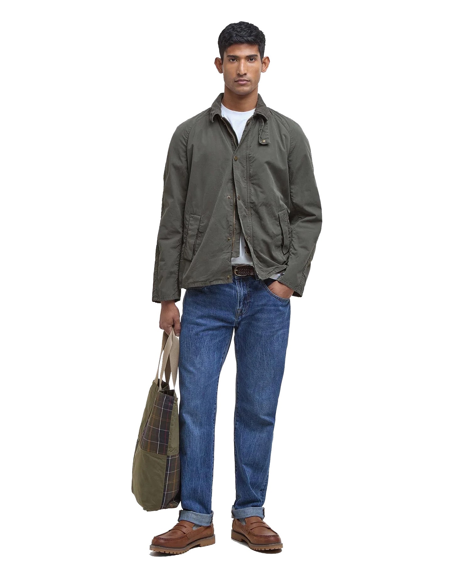 Barbour Giacca Tracker Casual Verde Oliva Uomo