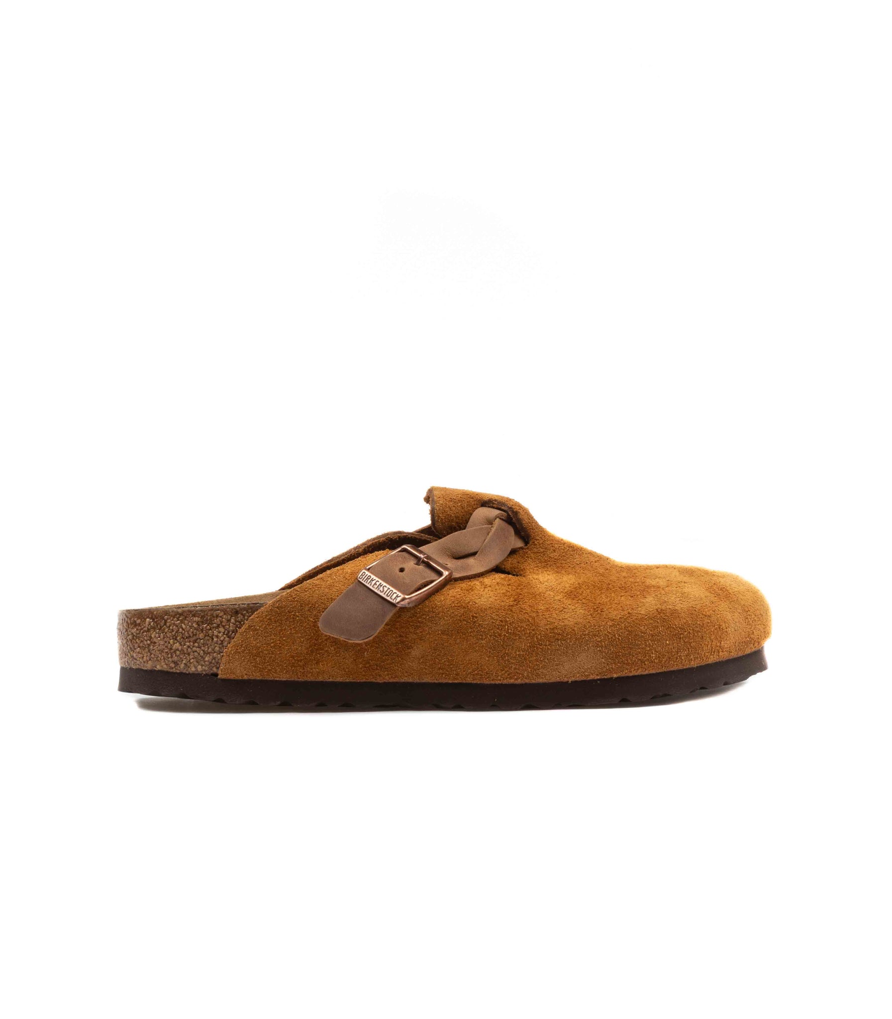 Birkenstock Boston Suede Braided Mink