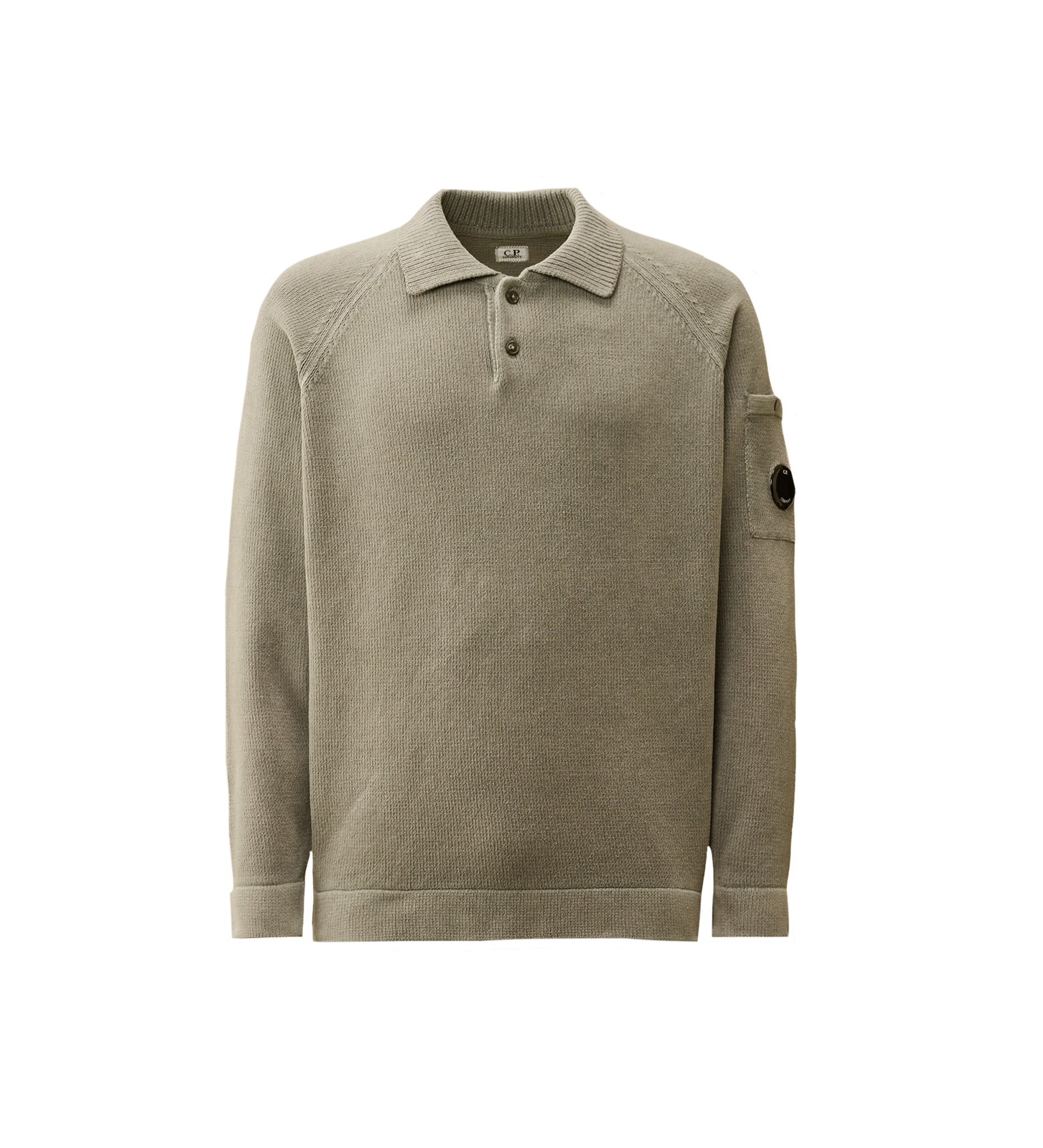 C.P. Company Chenille Cotton Polo Knit