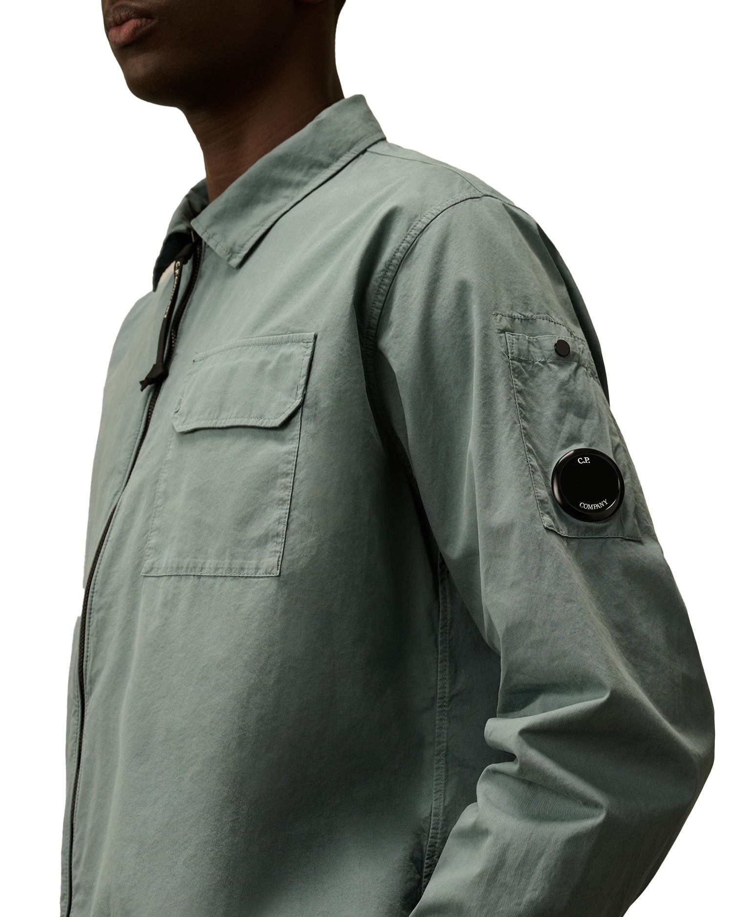 C.P. Company Organic Gabardine Full Zip Overshirt