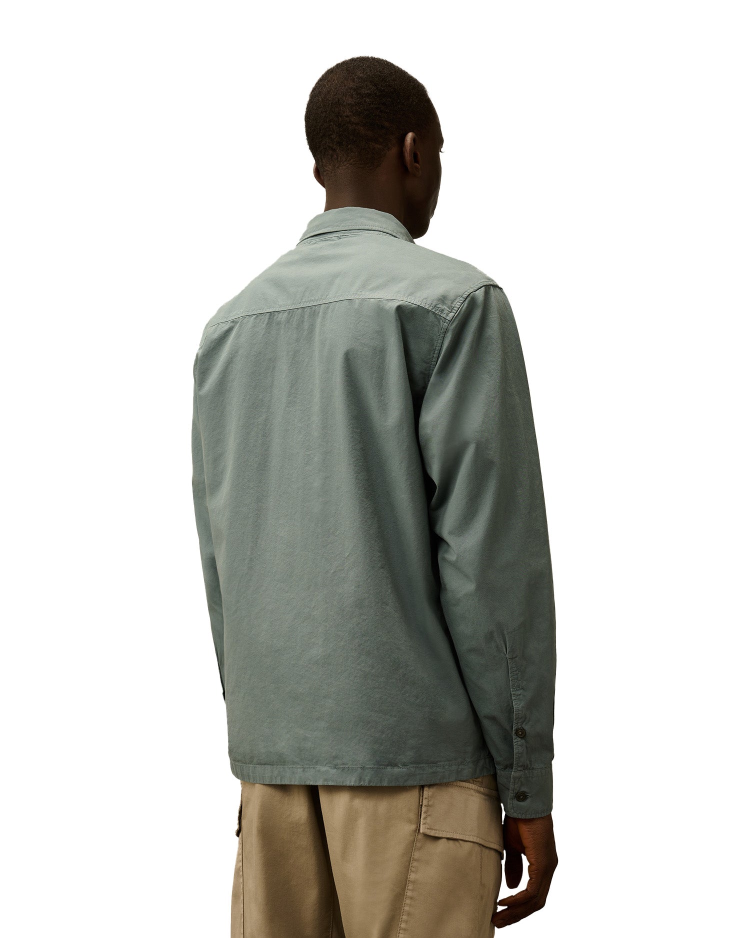 C.P. Company Organic Gabardine Full Zip Overshirt