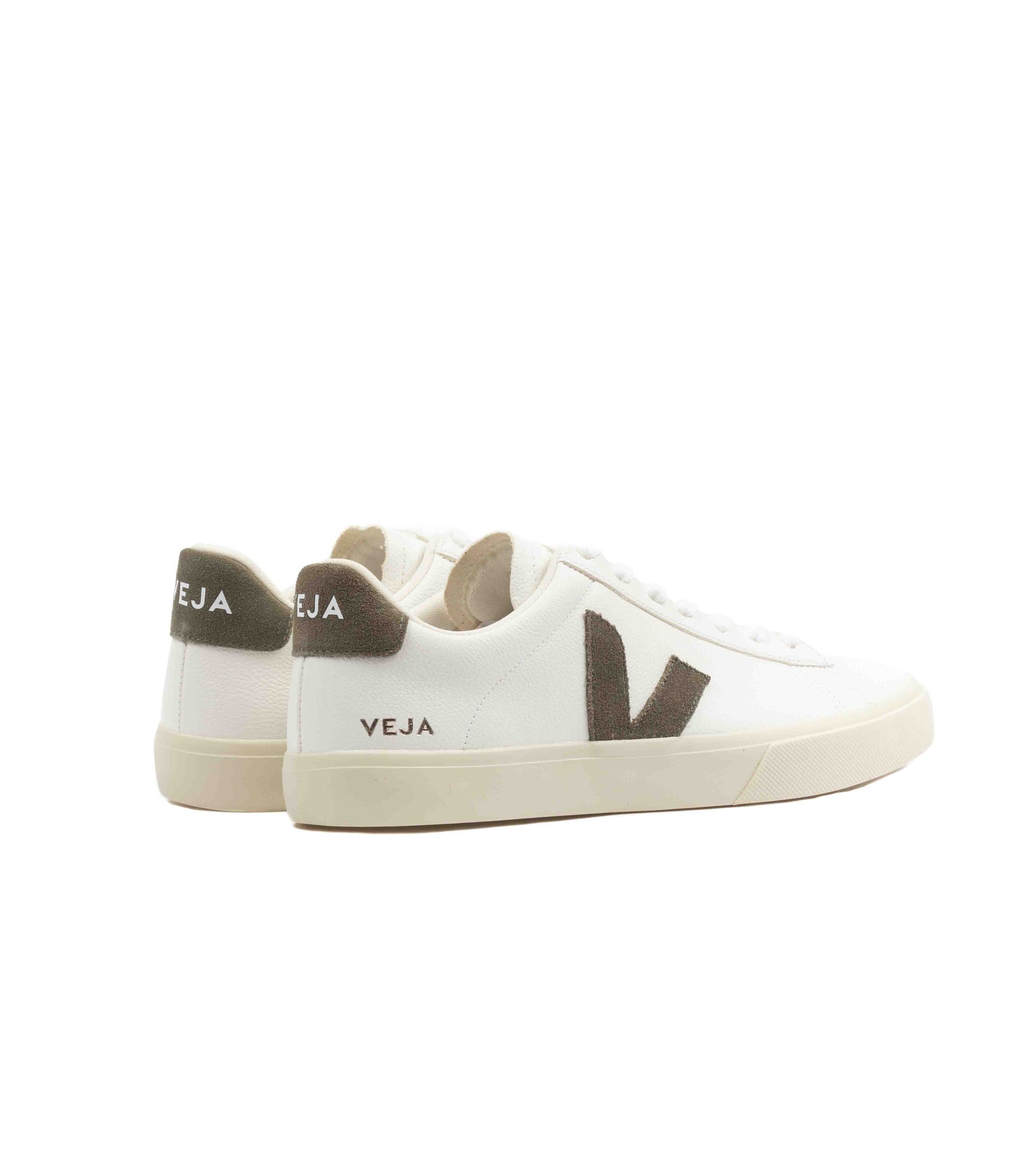 Veja Chromefree Leather White Kaki Uomo