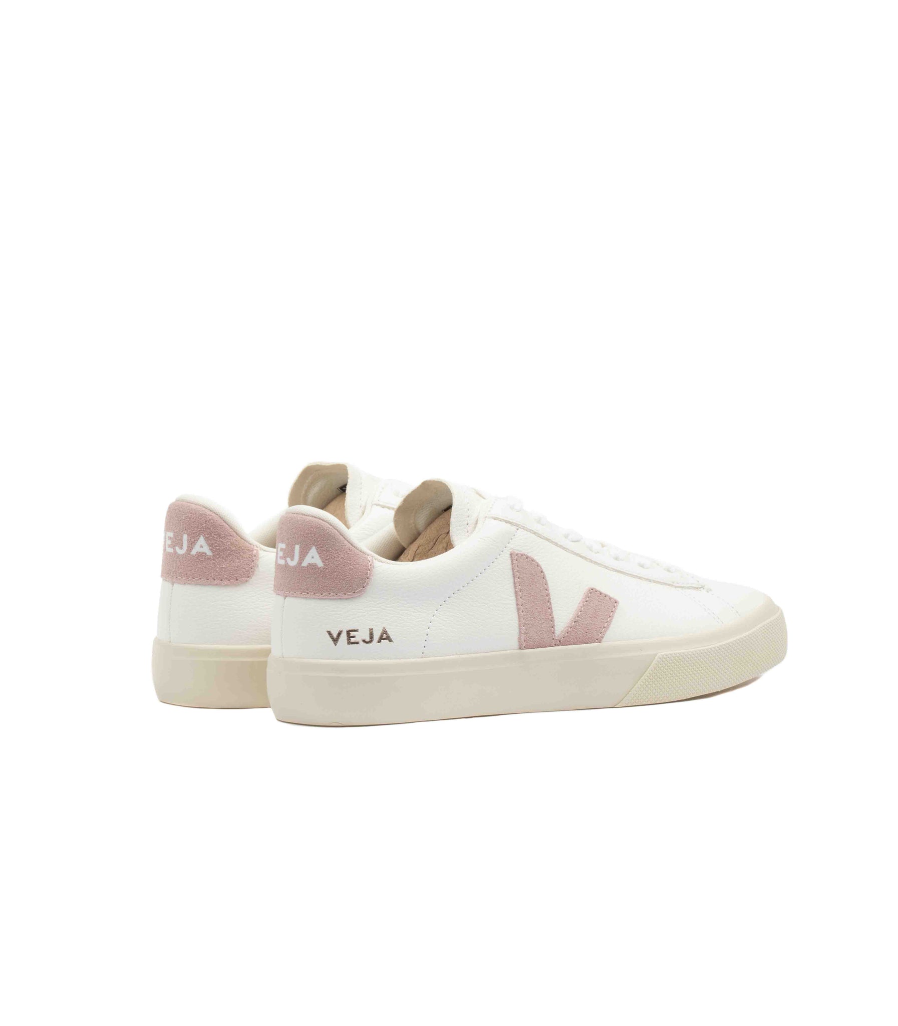 Veja Campo Chromefree Leather Bianco Rosa Donna