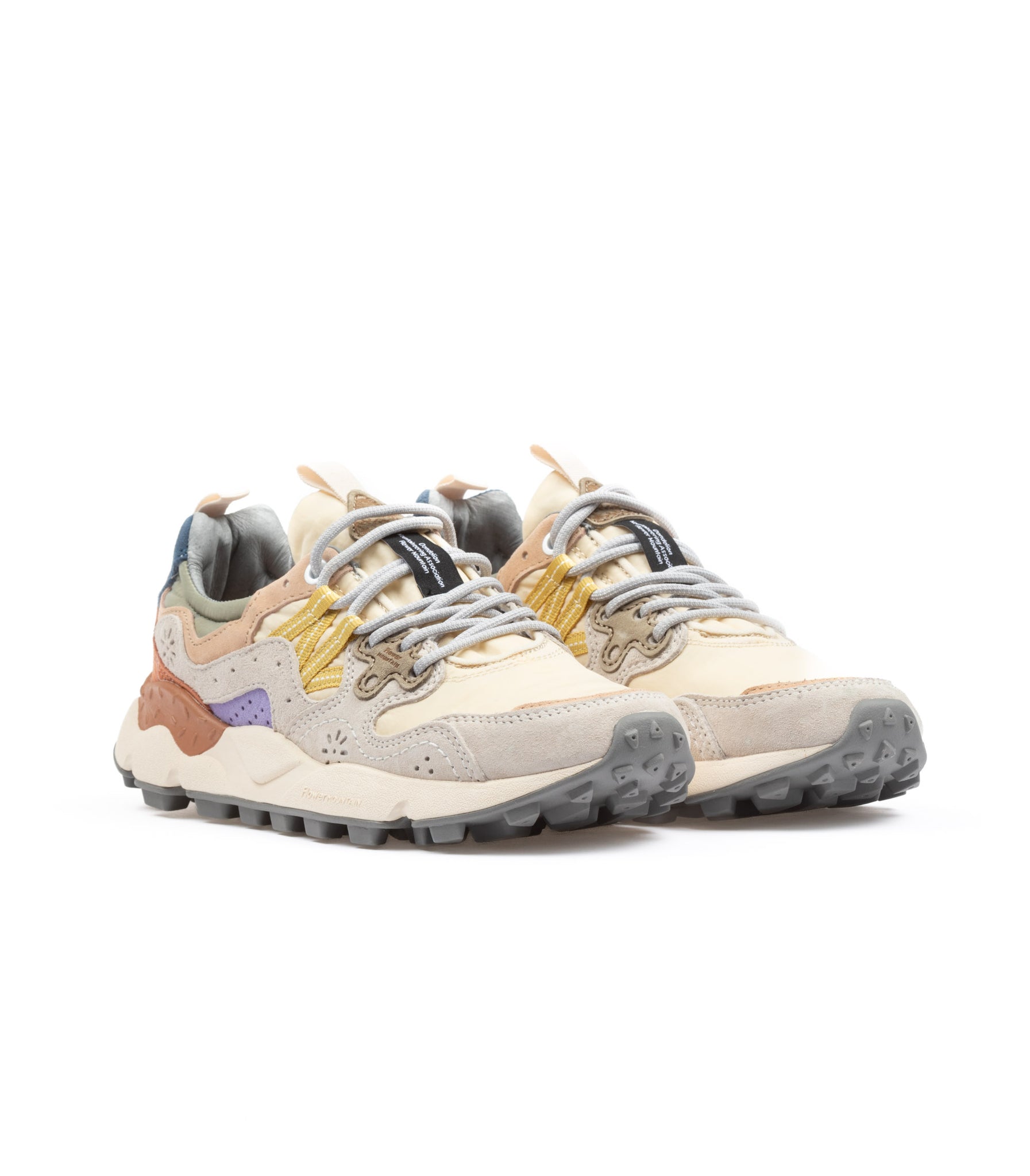 Flower Mountain Yamano 3 Suede Nylon Beige Multicolore Donna