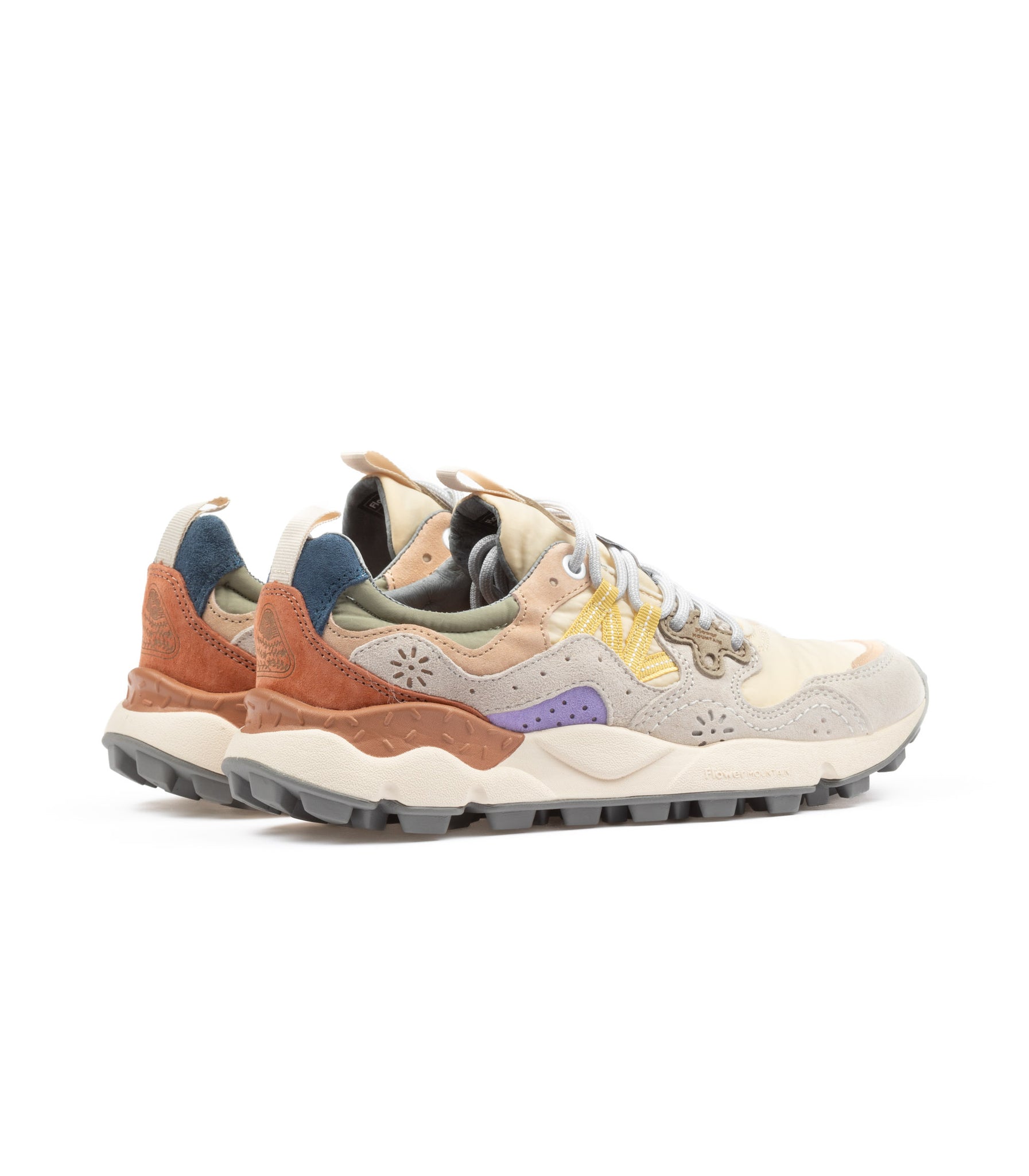 Flower Mountain Yamano 3 Suede Nylon Beige Multicolore Donna