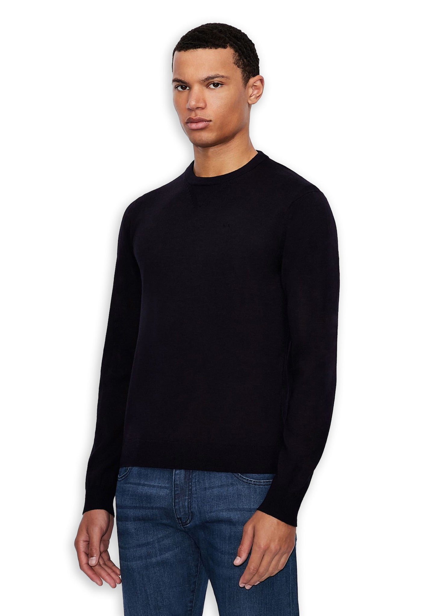 Pullover Armani Man Knitted Blu Uomo