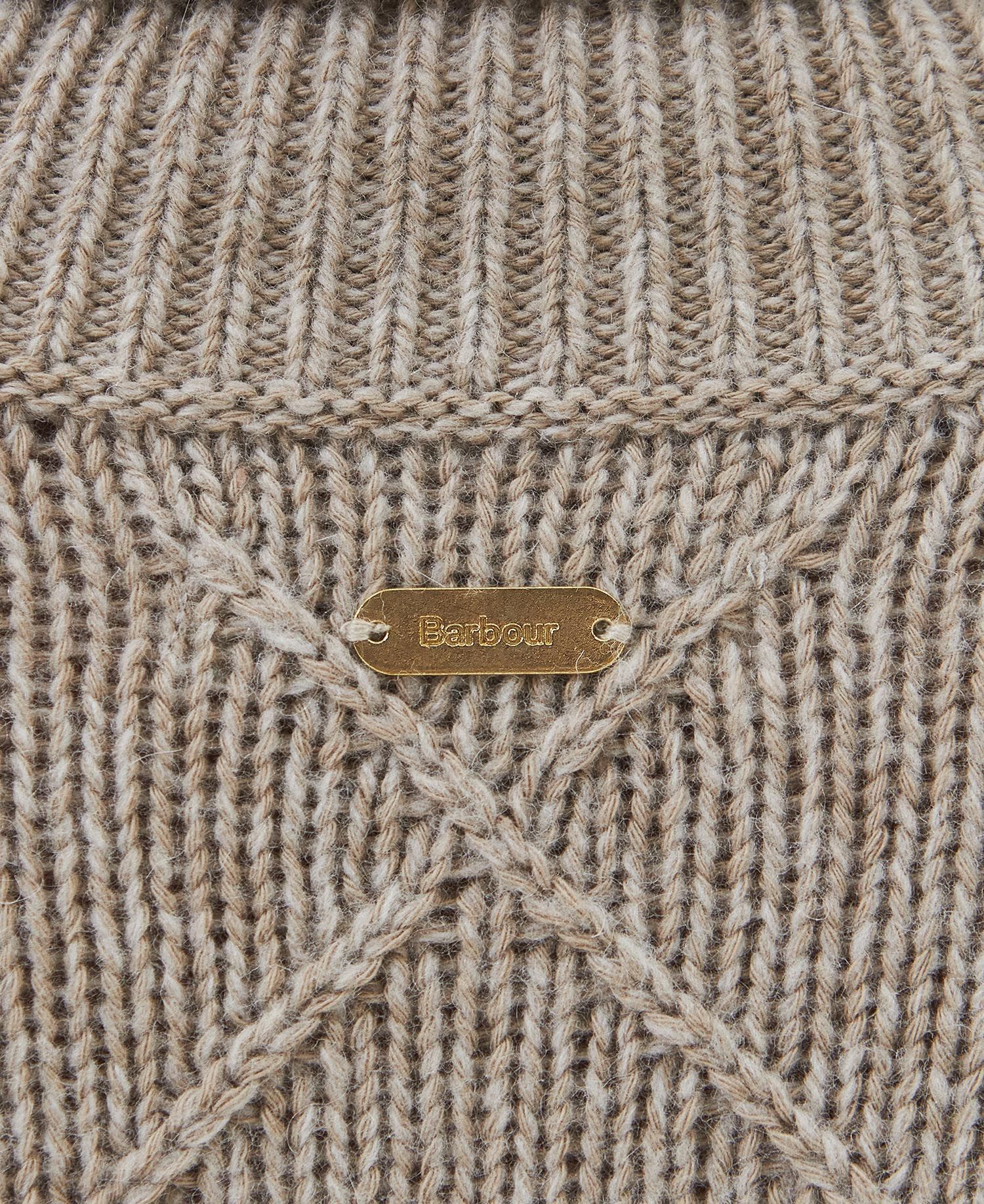 Maglia Barbour  Laverne Knit Beige Donna