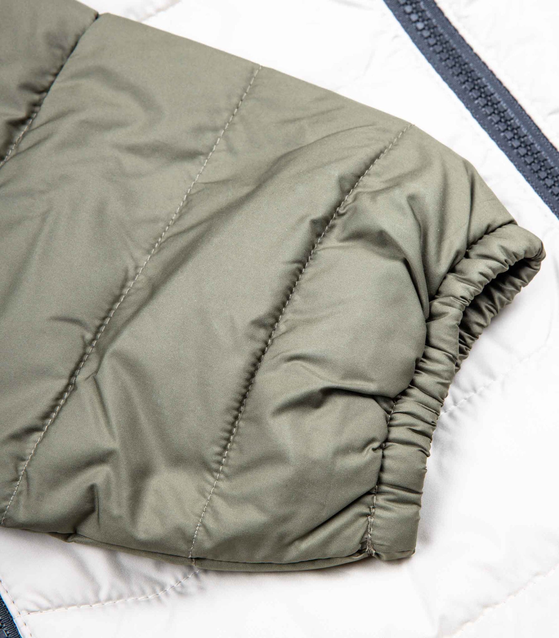 Piumino Powder Lite Hooded Jacket Bianco Verde