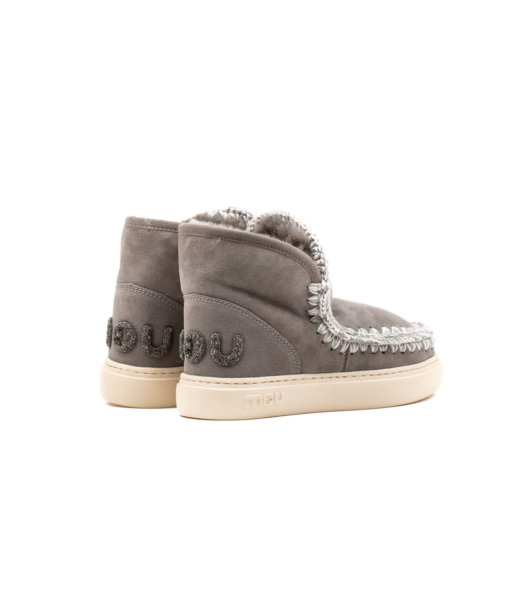 Mou Eskimo Sneaker Bold Glit Logo Antracite Donna